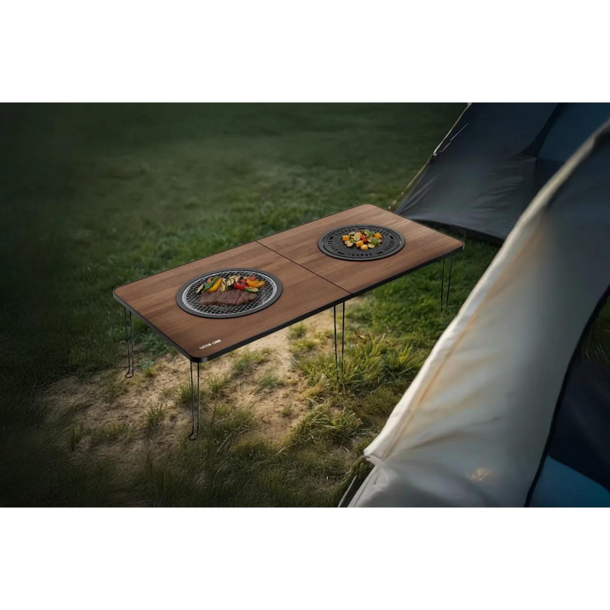 Green Lion Fold Grill Mate Camping BBQ Table