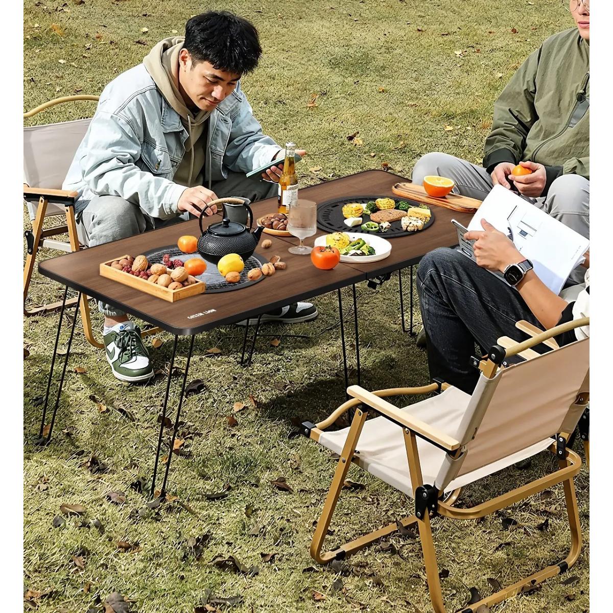 Green Lion Fold Grill Mate Camping BBQ Table