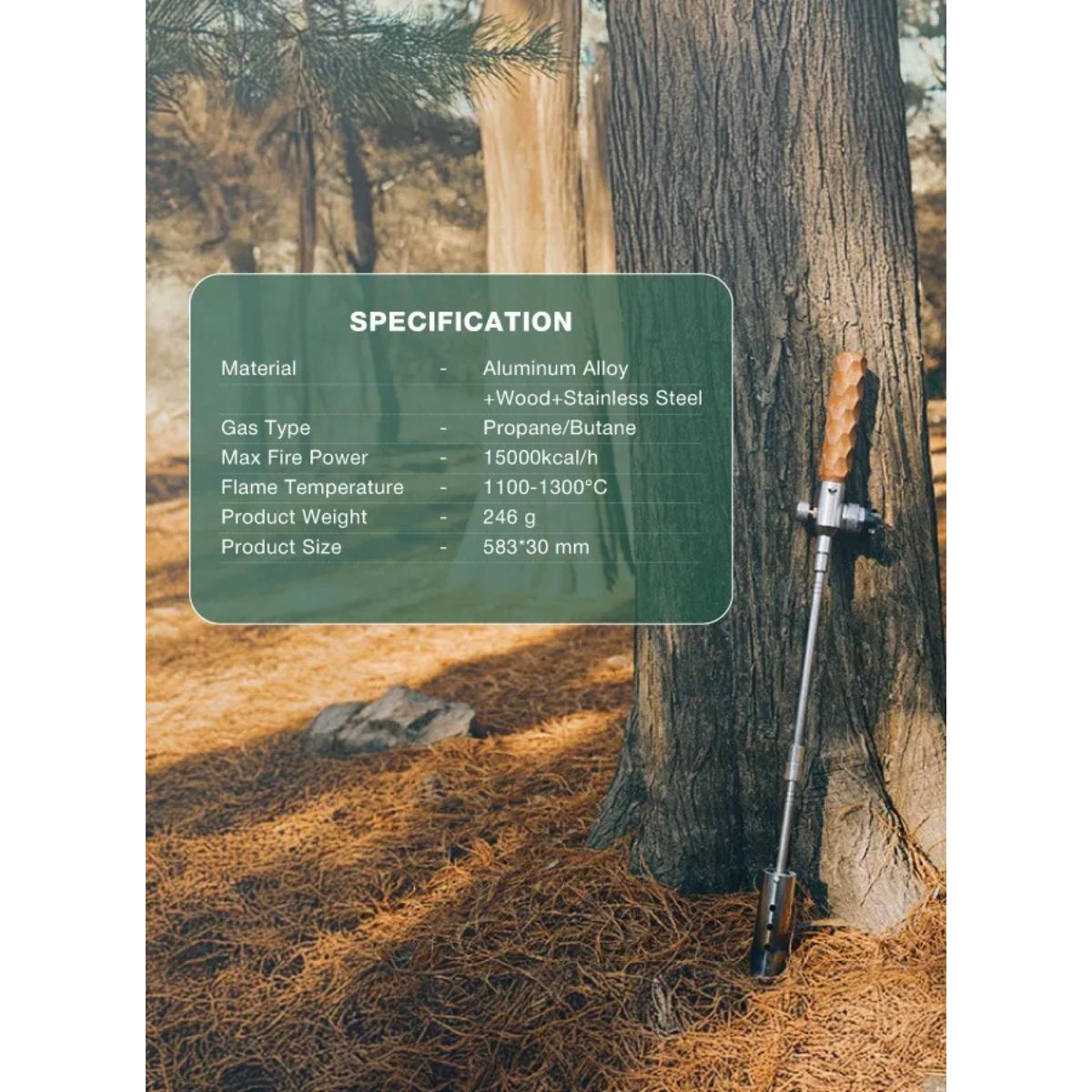 Green Lion Flame Torch Camping Gas Lighter