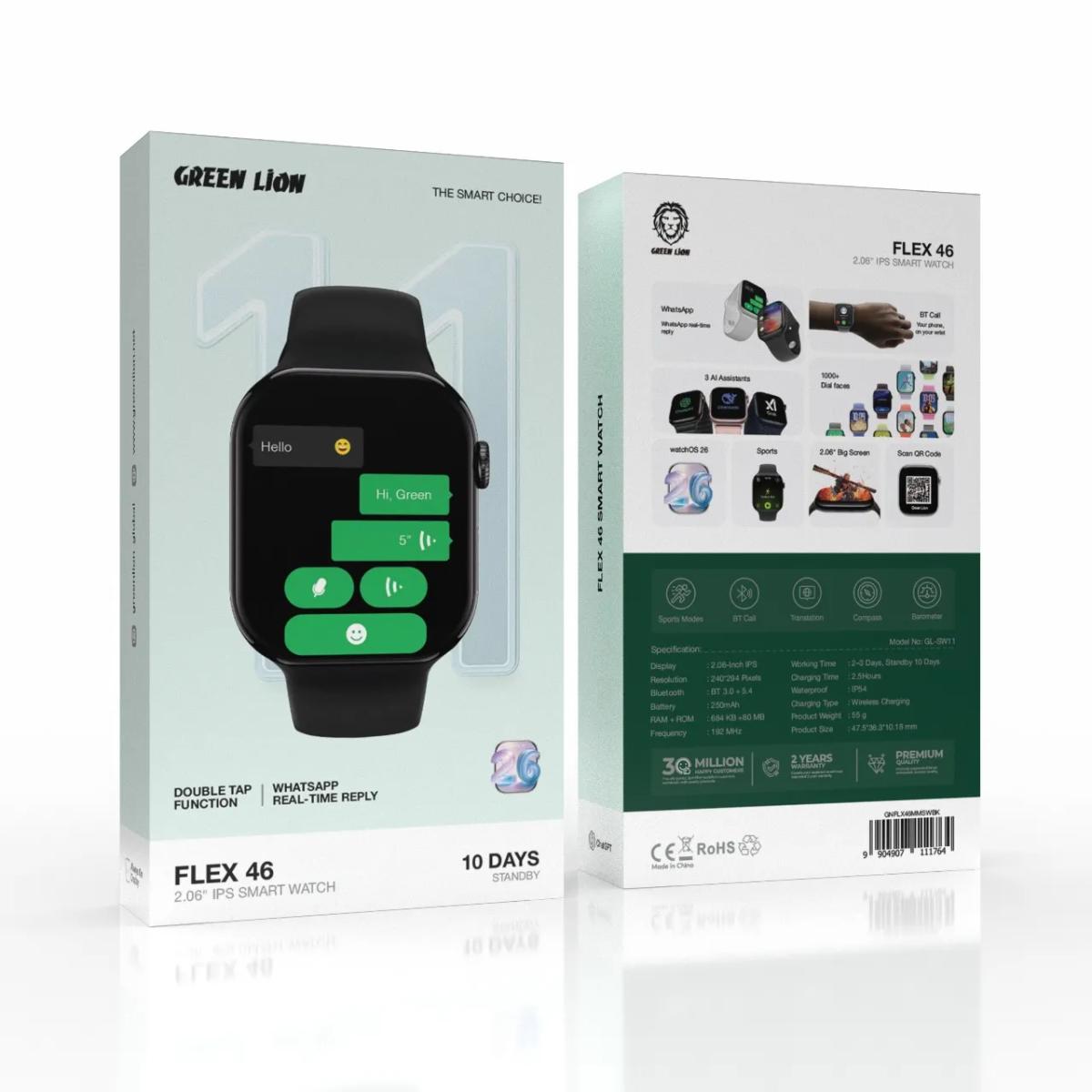 Green Lion Flex 46 - 2.06'' IPS Smart Watch