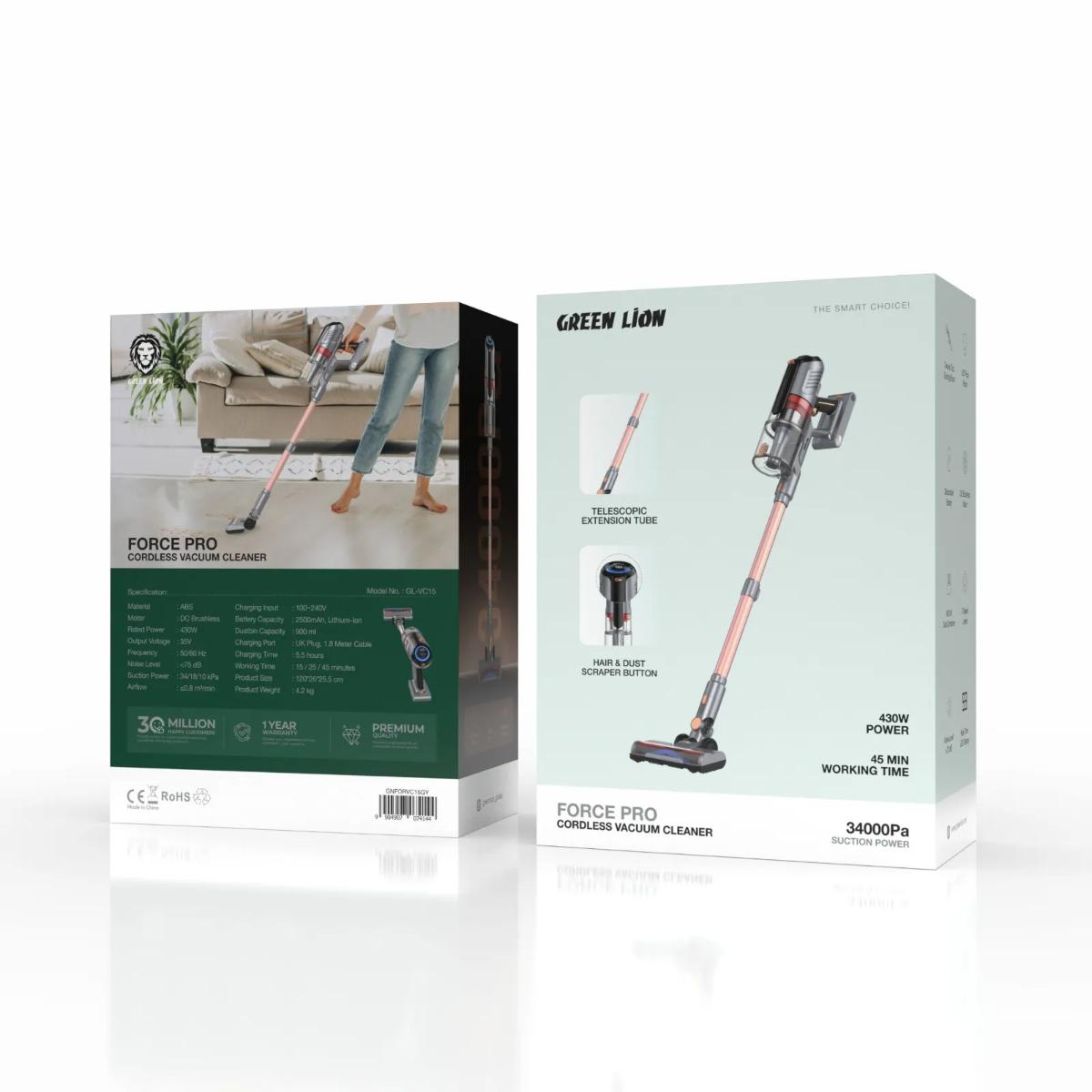 Green Lion Force Pro Cordless Vacuum Cleaner