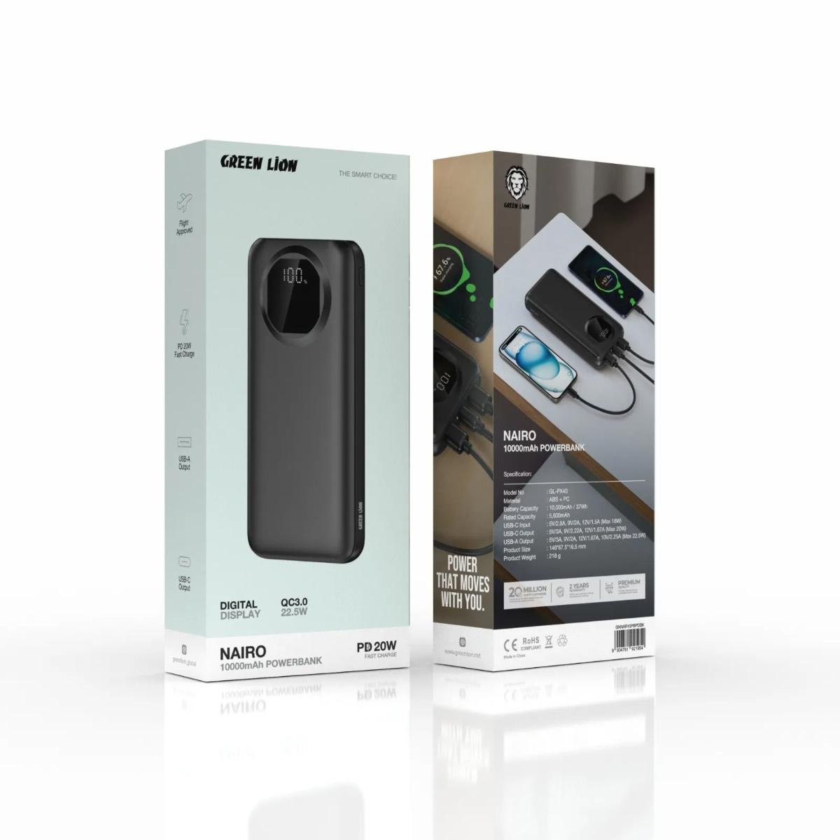 Green Lion Nairo 10000mAh Power Bank