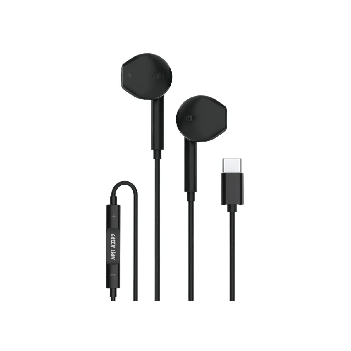 Green Lion Stereo Earphone With Type•C Connector