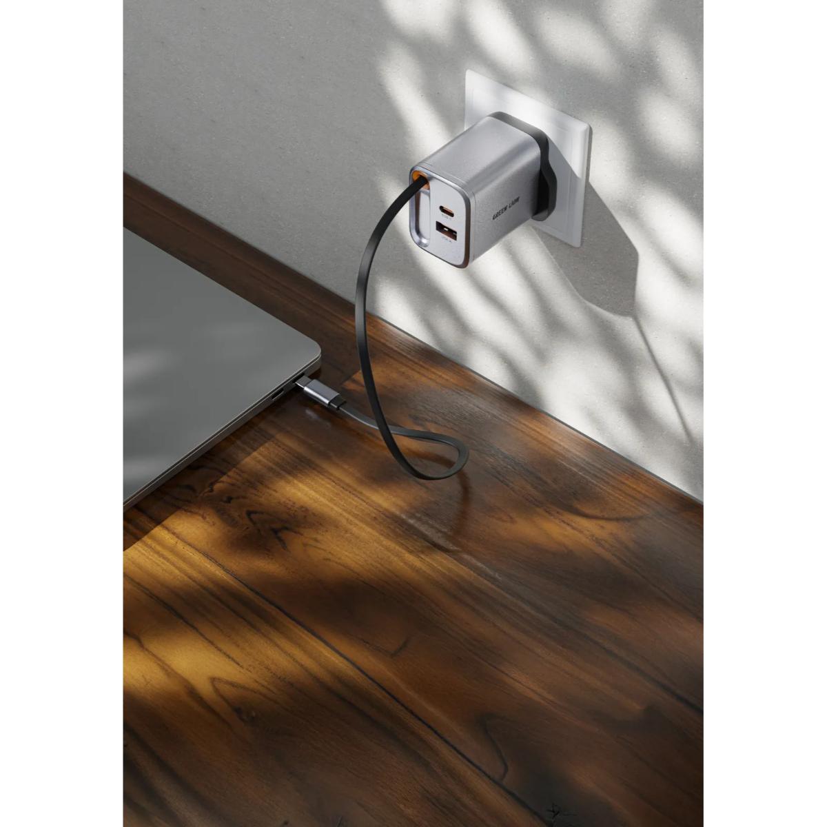 Green Lion GaNPremium 40W PD Dual-Port UK Wall Charger