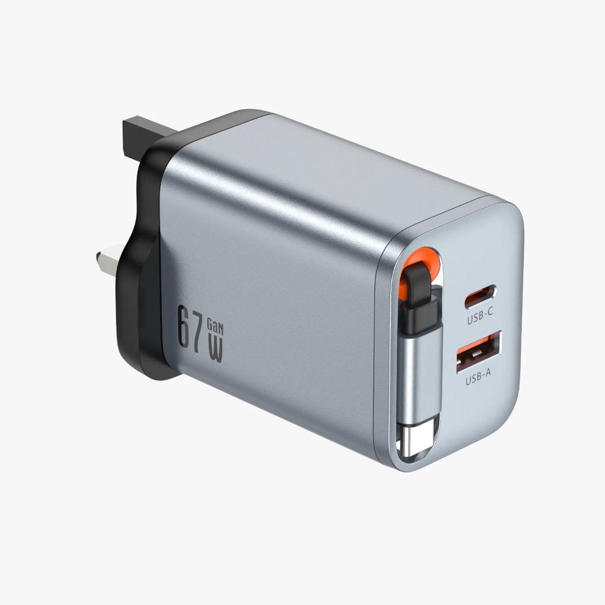 Green Lion GaN Premium 67W UK Wall Charger