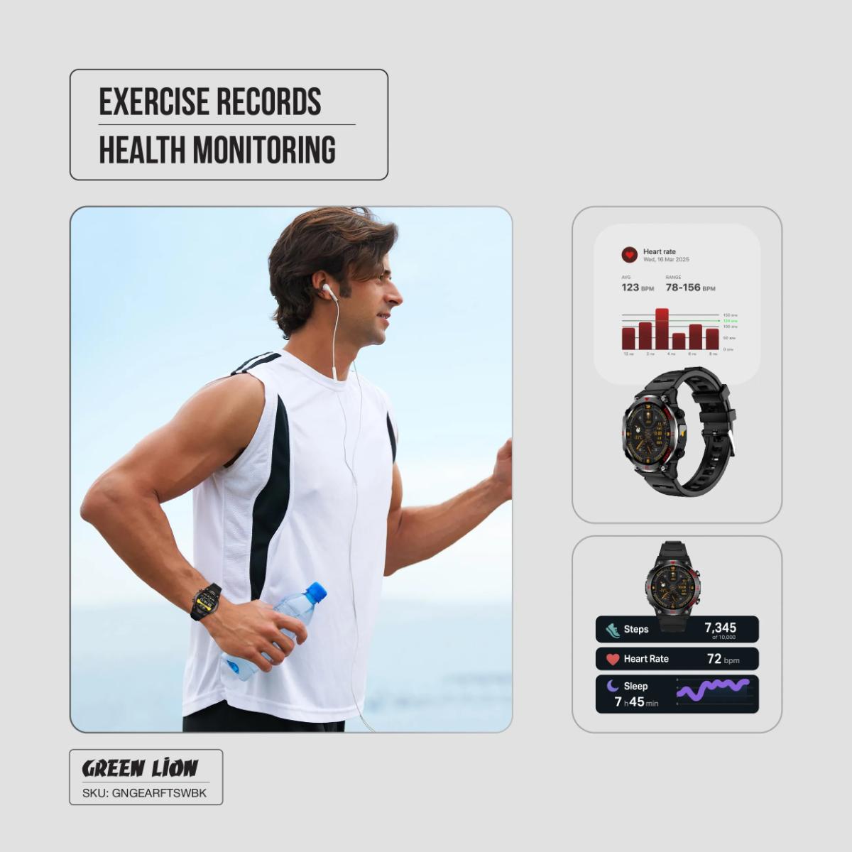 Green Lion Gear Fit Smart Watch