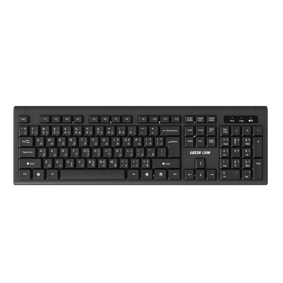 Green Lion GKM-200 Wireless Keyboard and Mouse Combo