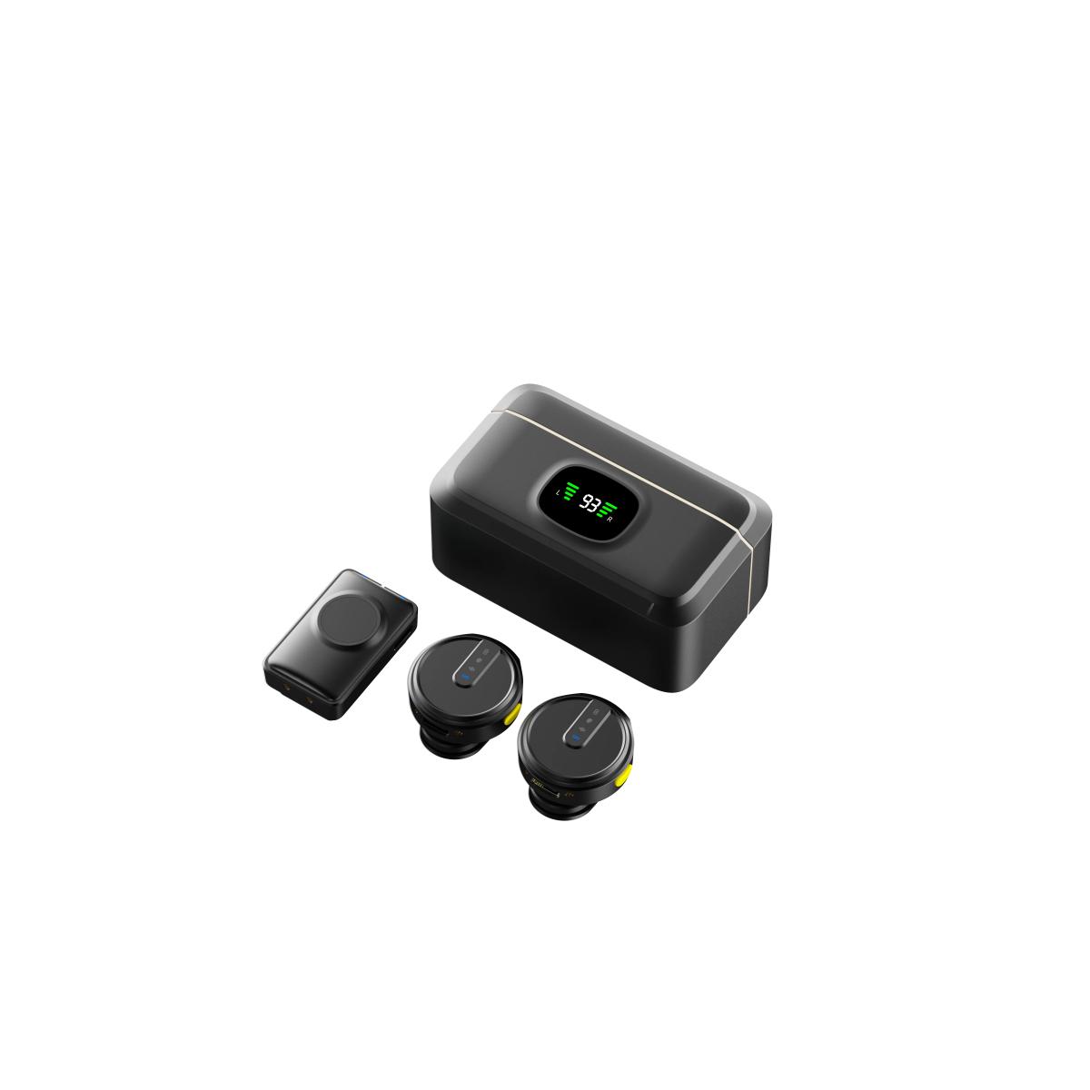 Dual Wireless Lavalier Mic System for Recording & Streaming