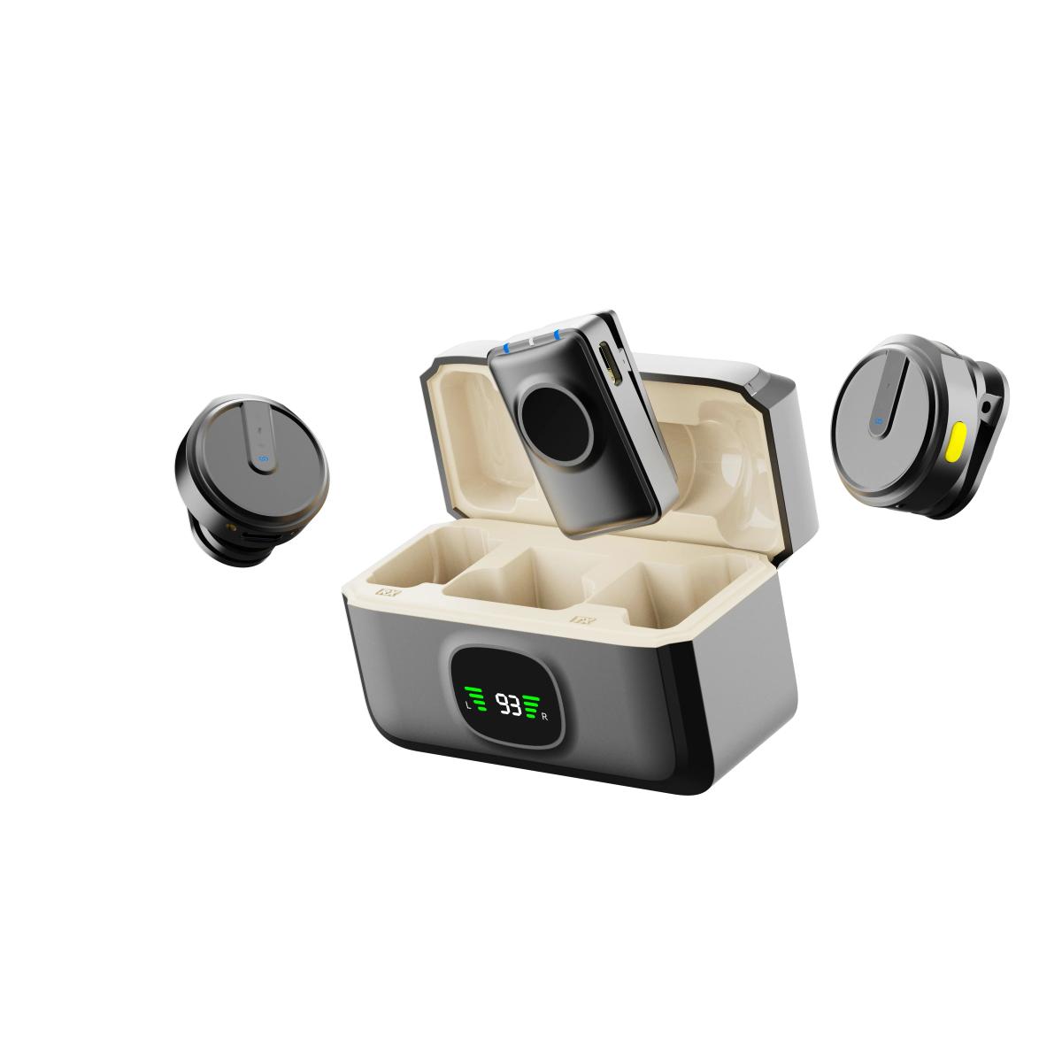 Dual Wireless Lavalier Mic System for Recording & Streaming