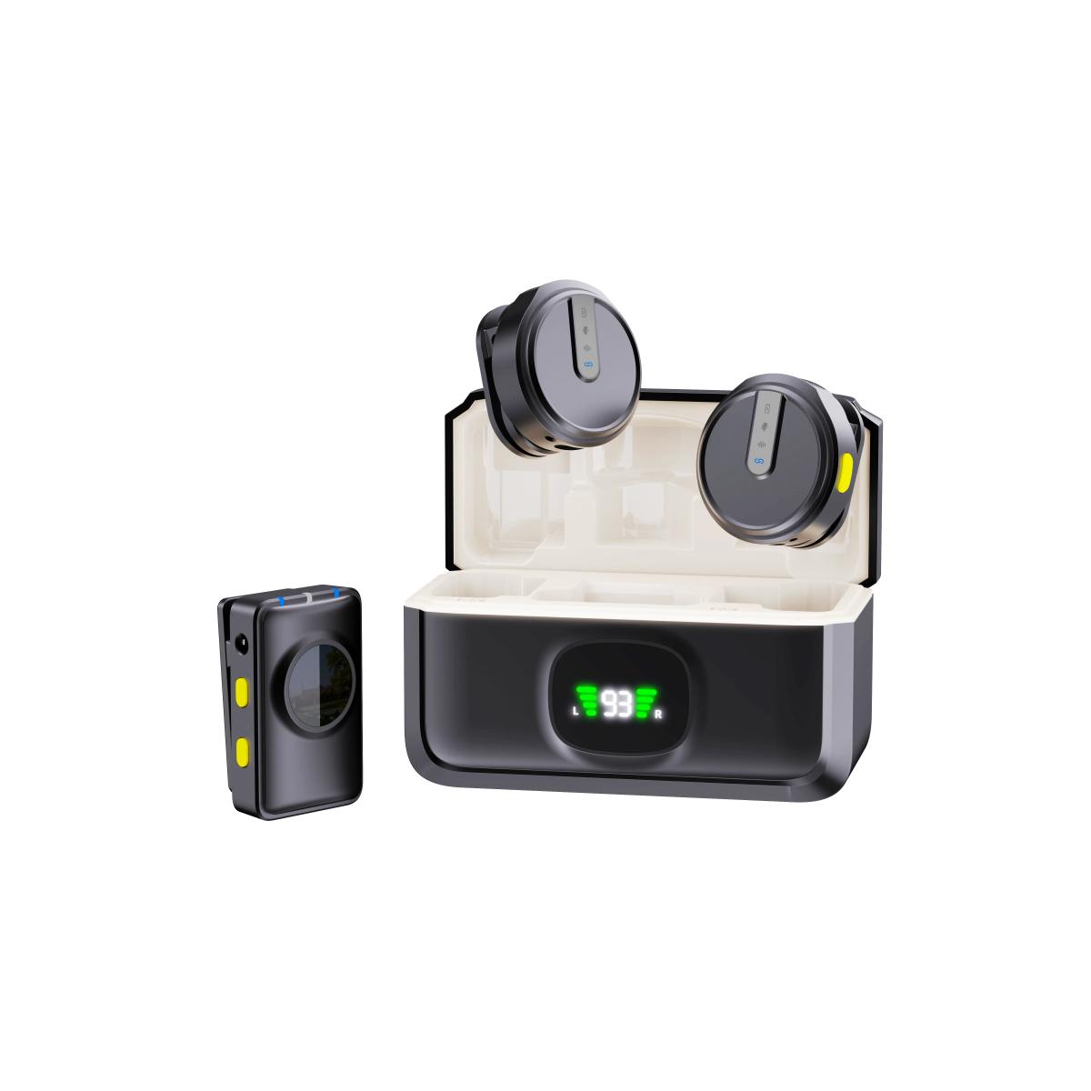 Dual Wireless Lavalier Mic System for Recording & Streaming