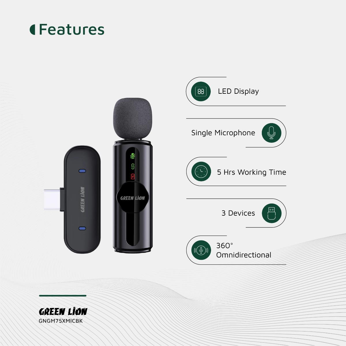 Green Lion GM•75X Microphone 3 In 1