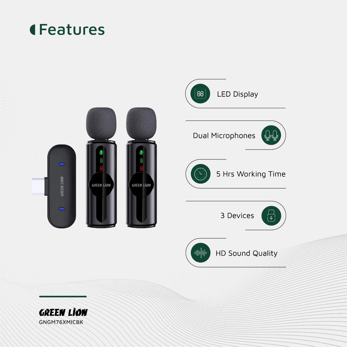 Green Lion GM•76X Microphone 3 In 1