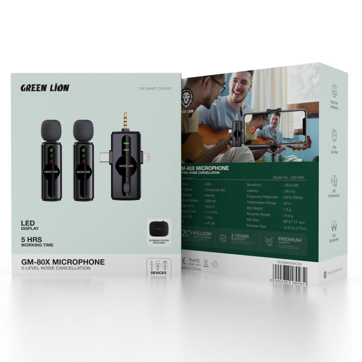 Green Lion GM•80X Microphone 3 In 1