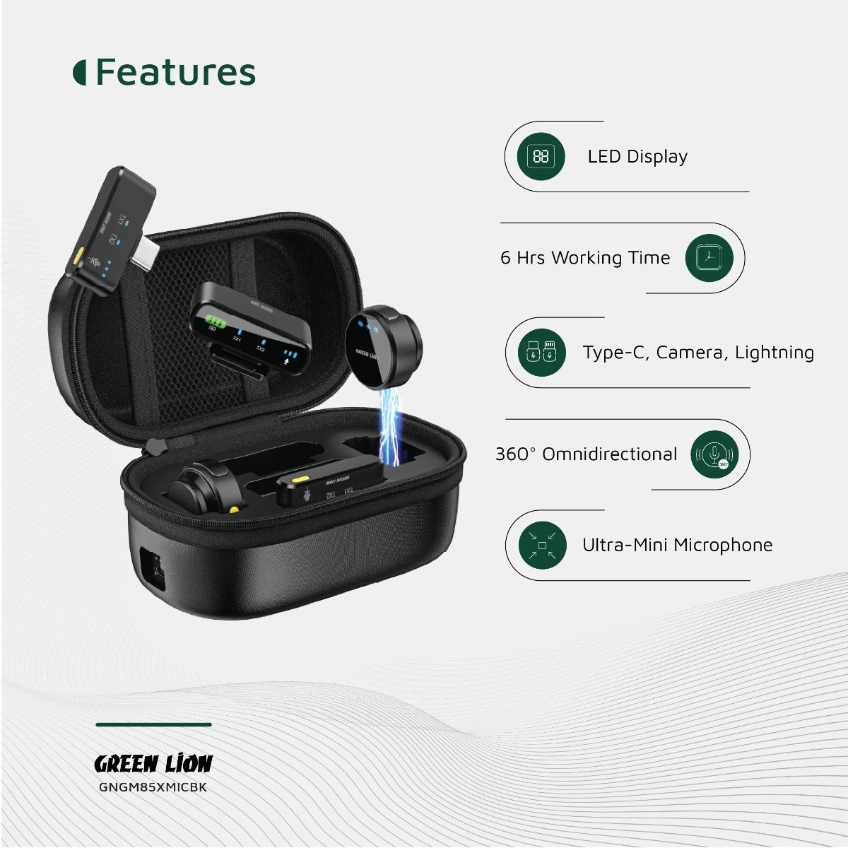 Green Lion GM•85X 3 In 1 Wireless Microphone