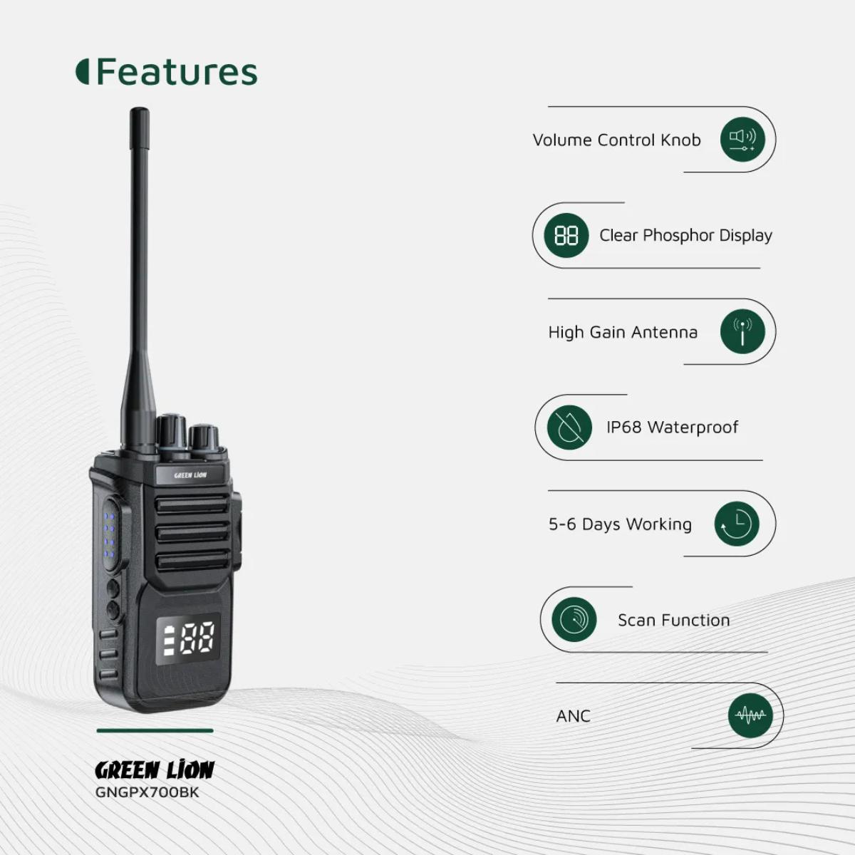 Green Lion GPX700 Walkie Talkie