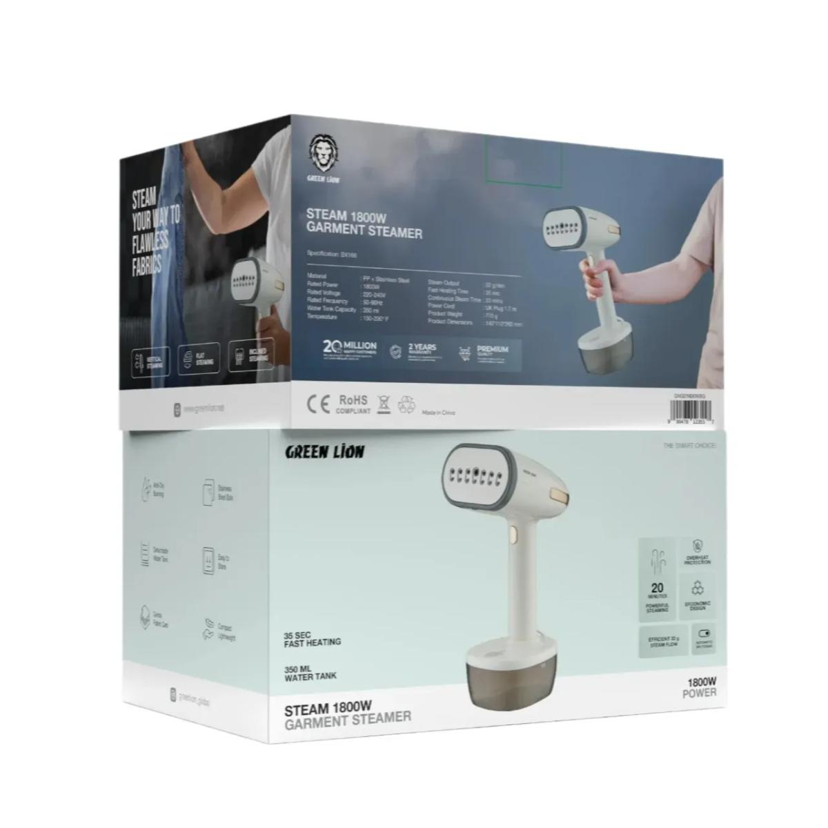 Green Lion Steam 1800W Garment Steamer