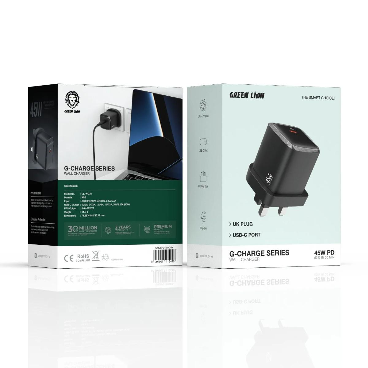Green Lion G-Charge 45W USB-C PD Wall Charger
