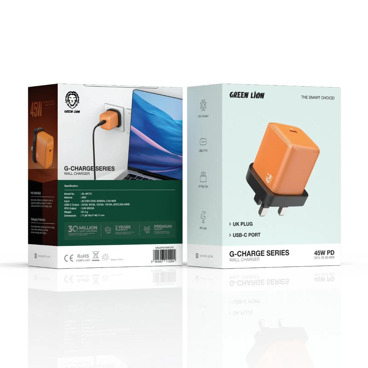 Green Lion G-Charge 45W USB-C PD Wall Charger