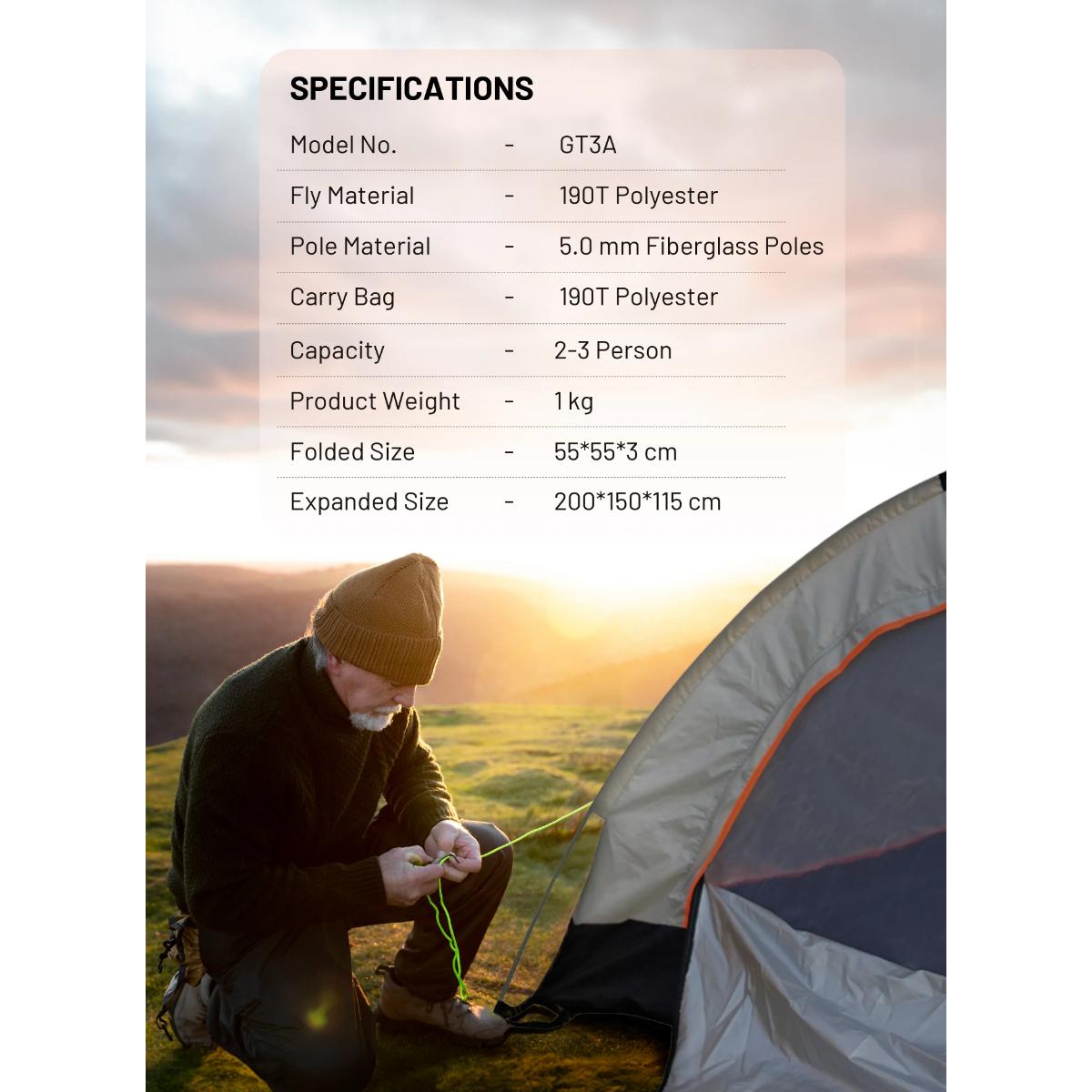 Green Lion GT3•PLUS Camping Tent