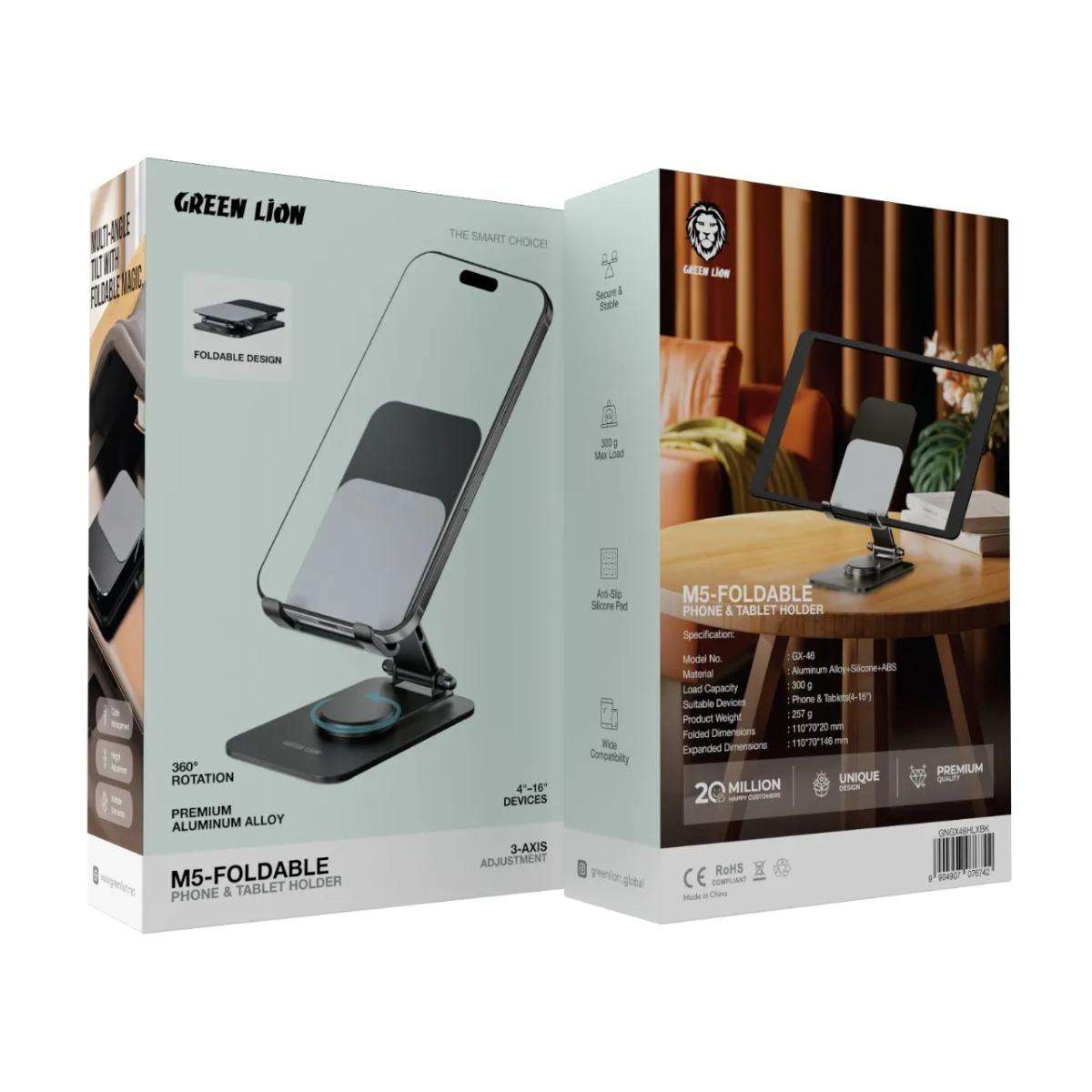 Green Lion M5-Foldable Phone & Tablet Holder