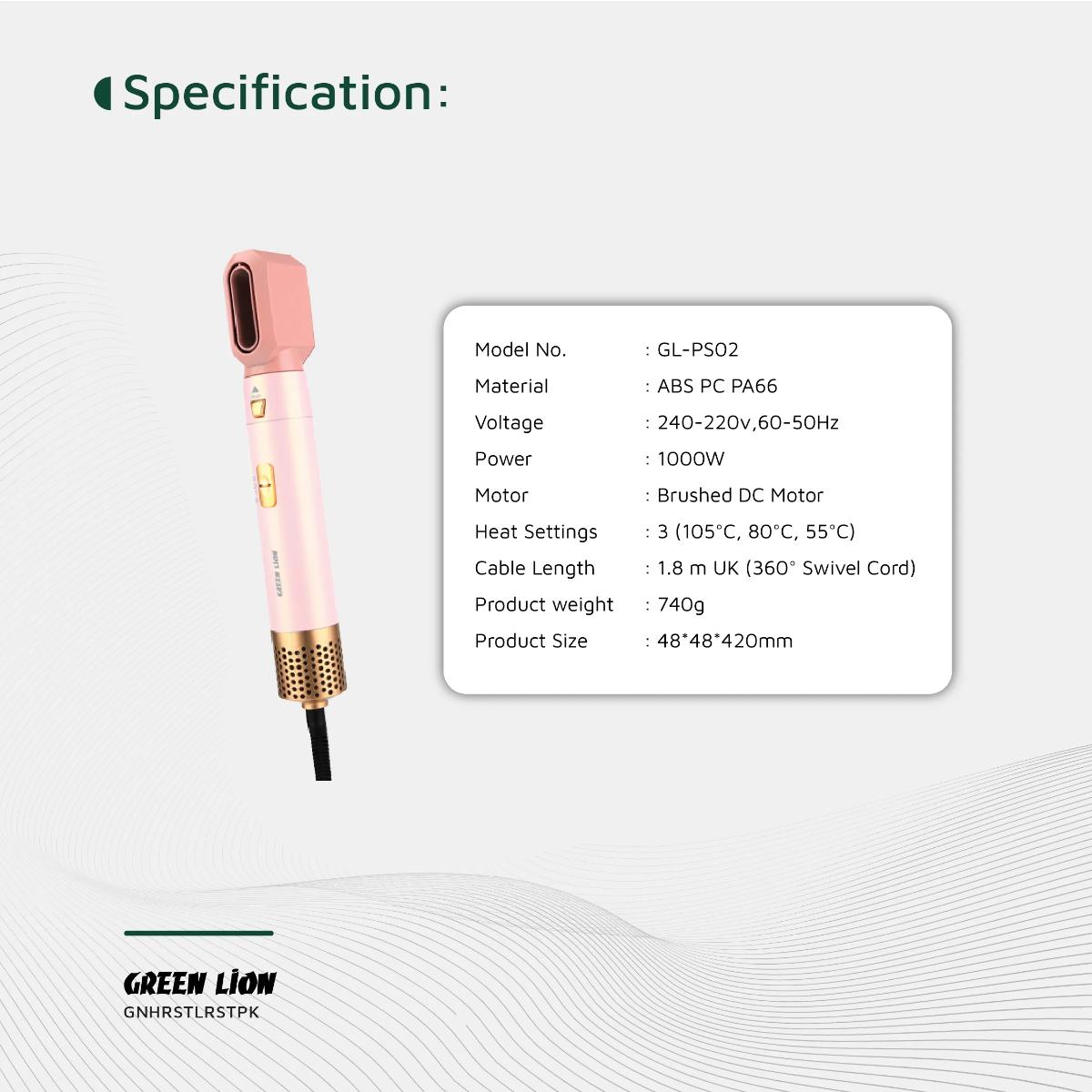 Green Lion 5 in 1 Professional Hair Styler 2