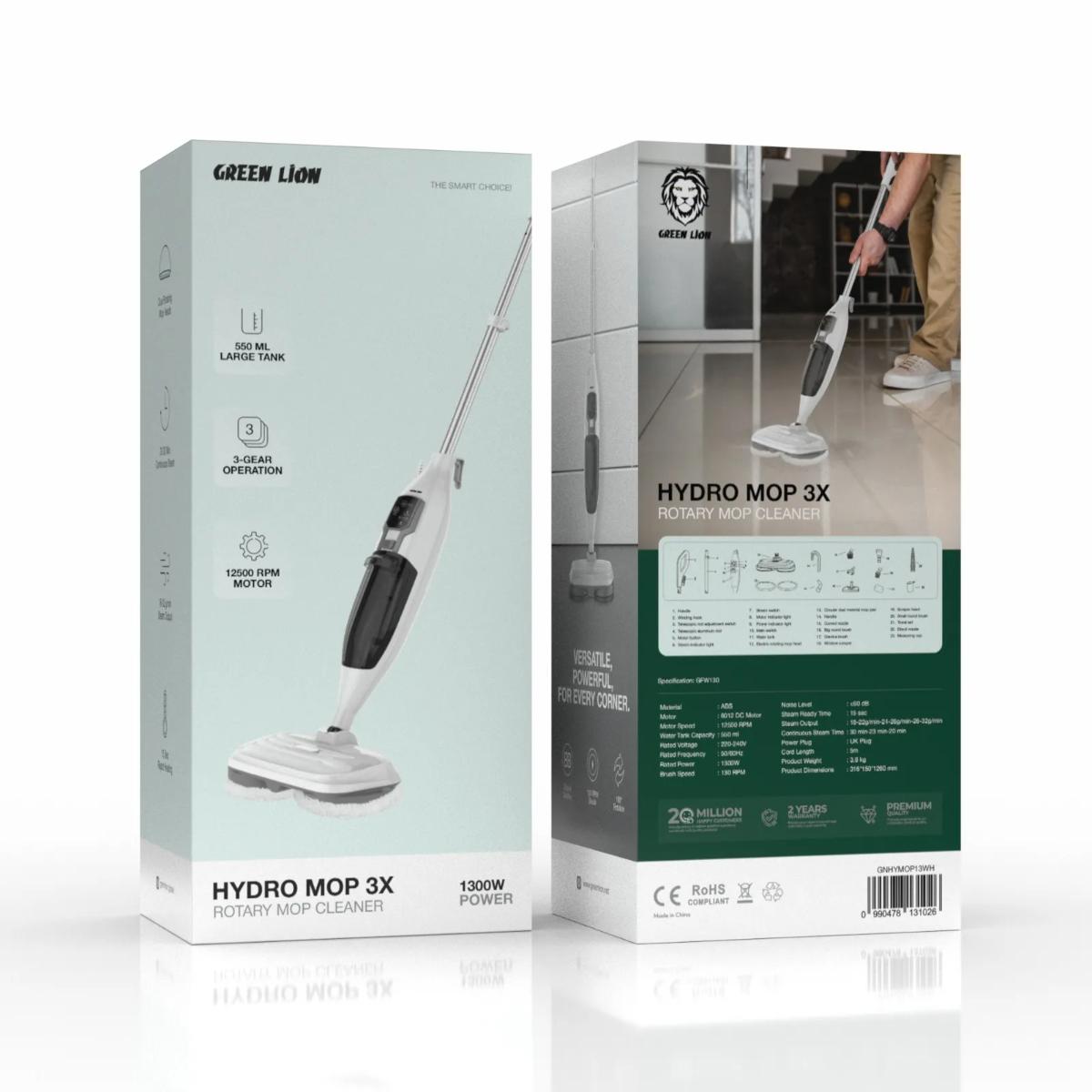 Green Lion Hydro Mop 3X Rotary Mop Cleaner 1300W