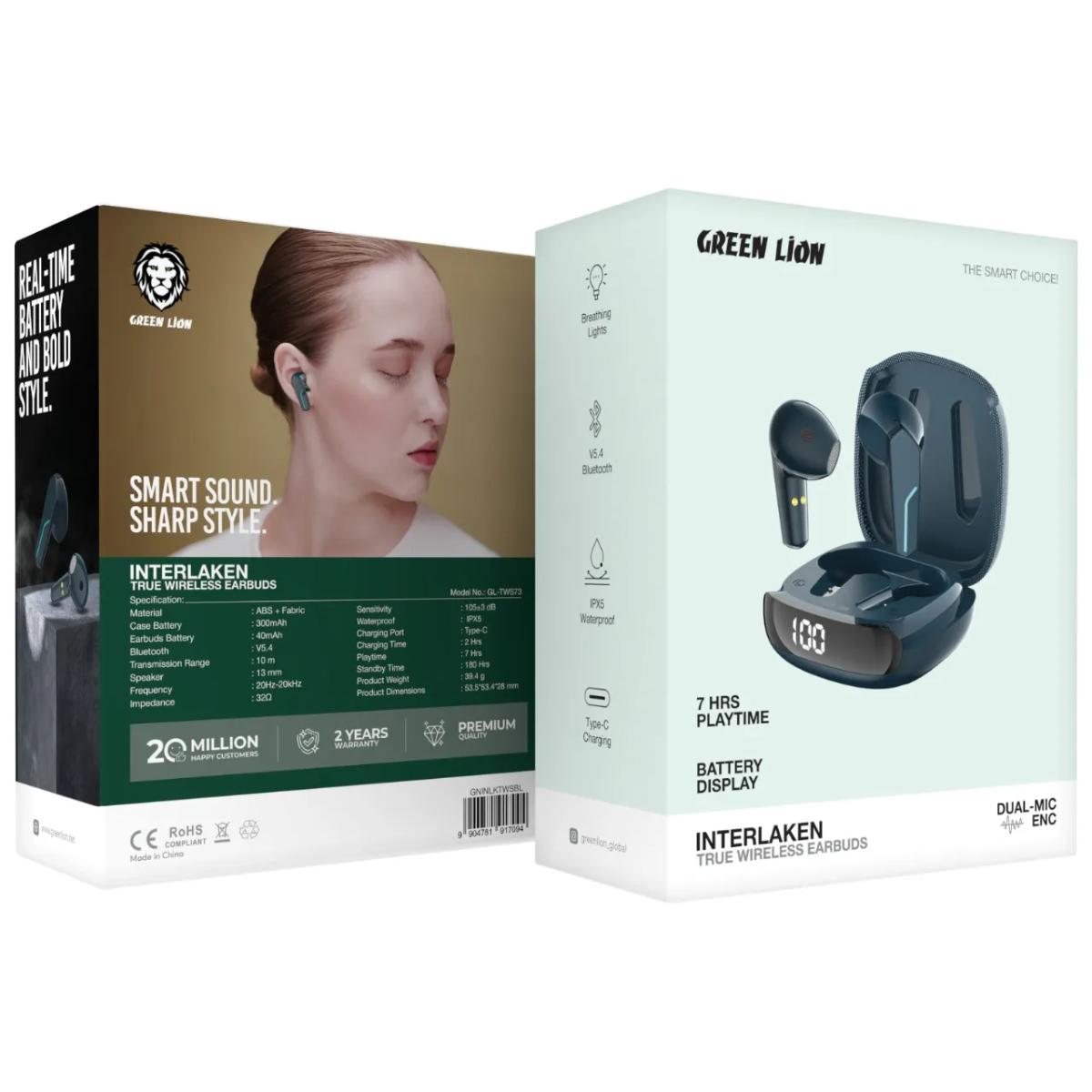 Green Lion Interlaken True Wireless Earbuds