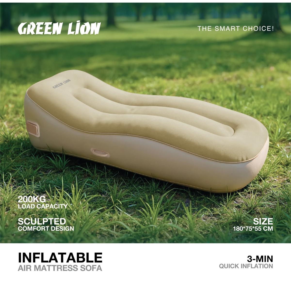 Green Lion Inflatable Air Mattress Sofa