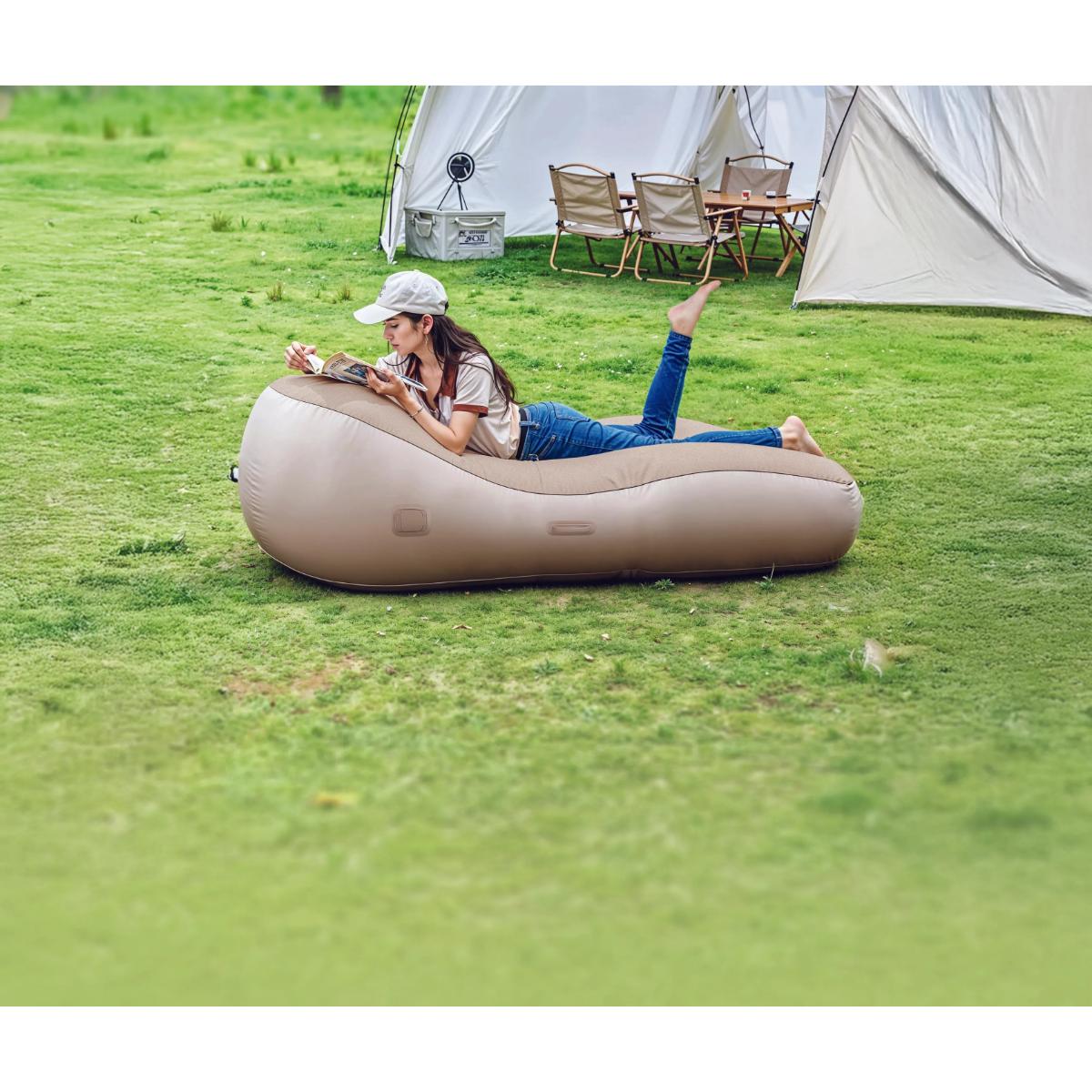 Green Lion Inflatable Air Mattress Sofa