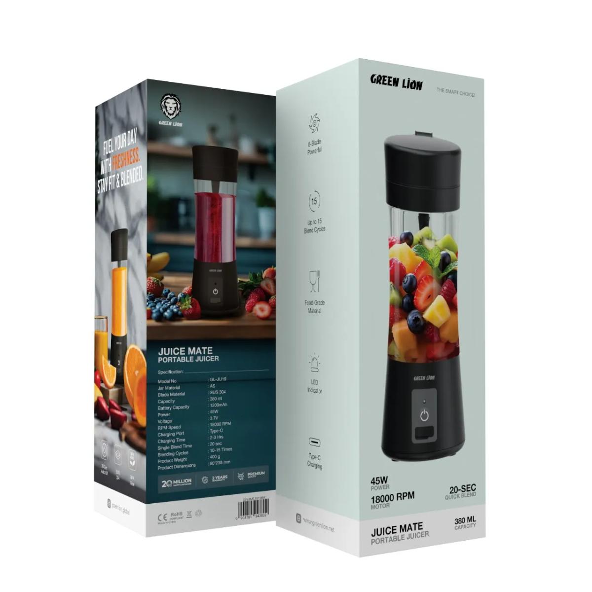 Green Lion Juice Mate Portable Juicer (380ml)