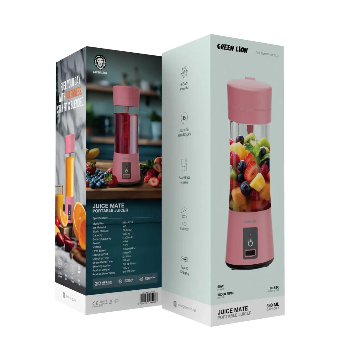 Green Lion Juice Mate Portable Juicer (380ml)