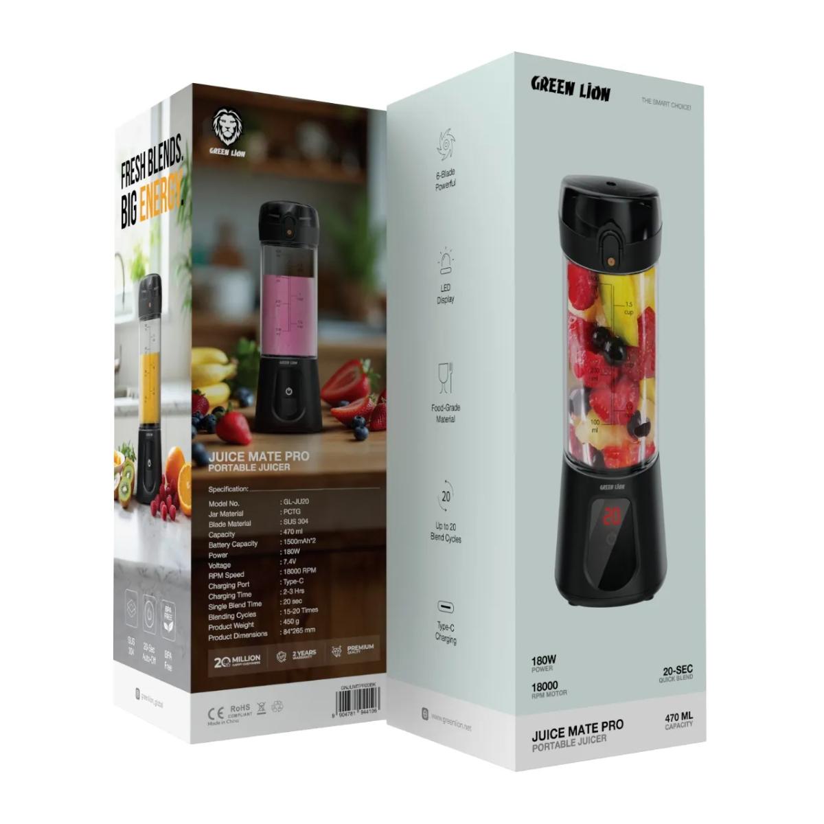 Green Lion Juice Mate Pro Portable Juicer | 470mL