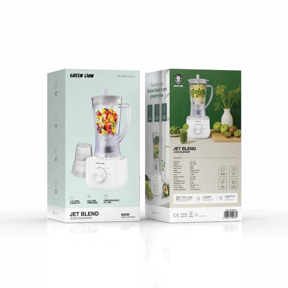 Green Lion Jet Blend 650W Juice Blender & Grinder