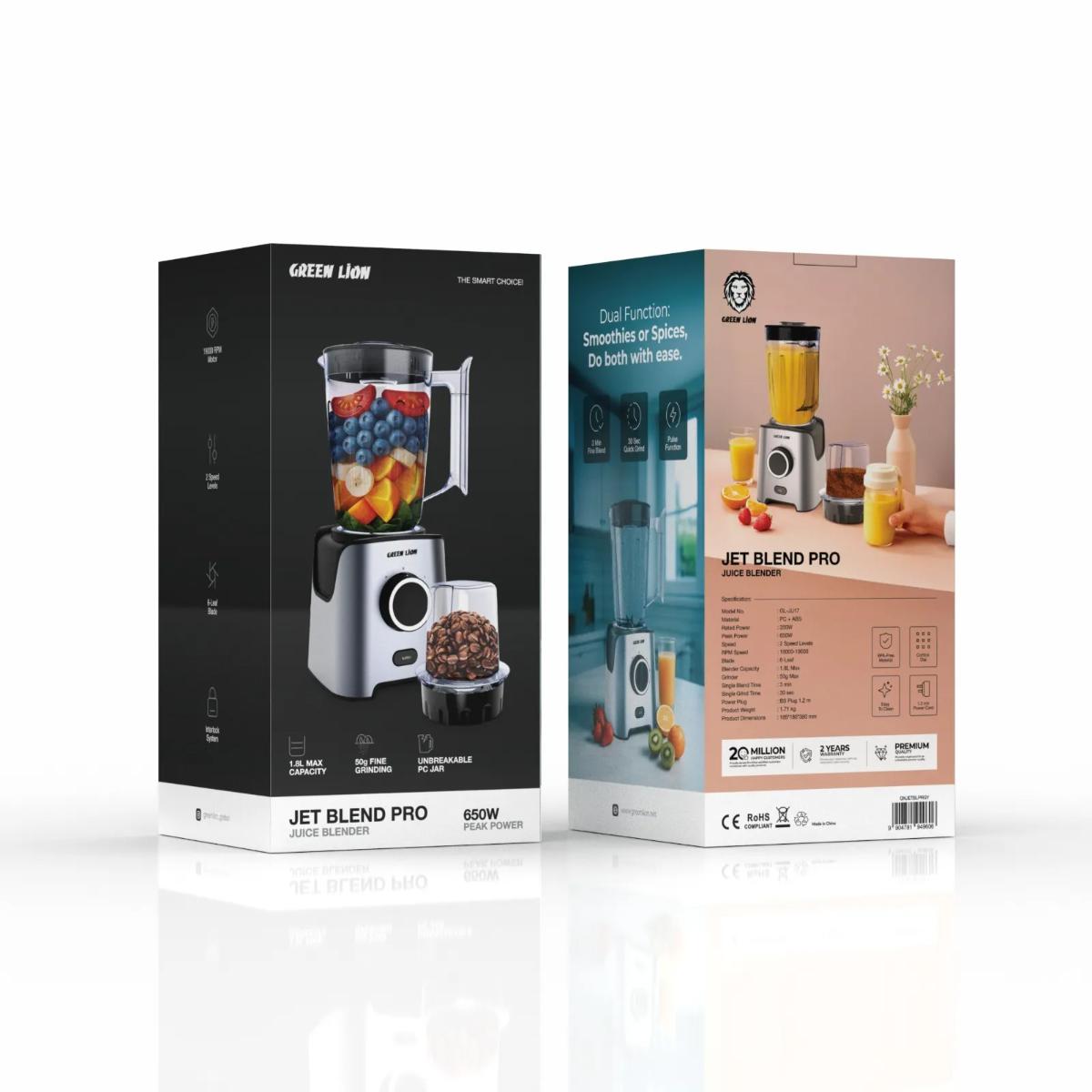Green Lion Jet Blend Pro 1.8L Blender & Grinder