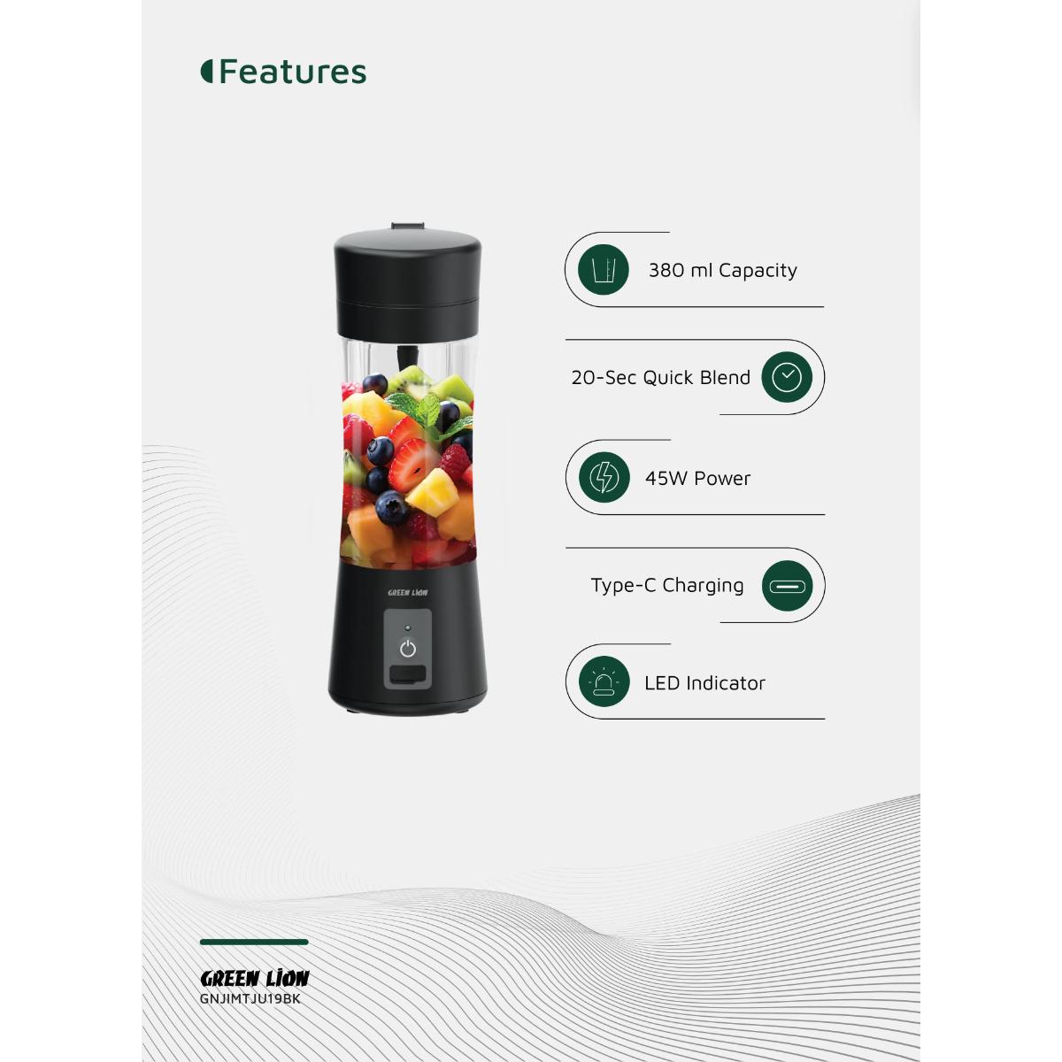 Green Lion Juice Mate Portable Juicer (380ml)