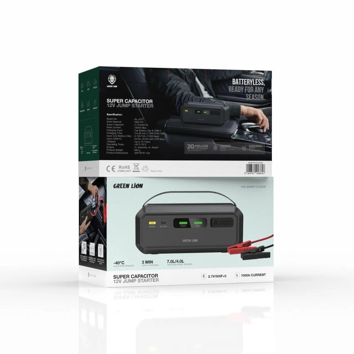 Green Lion Super Capacitor 12V Jump Starter