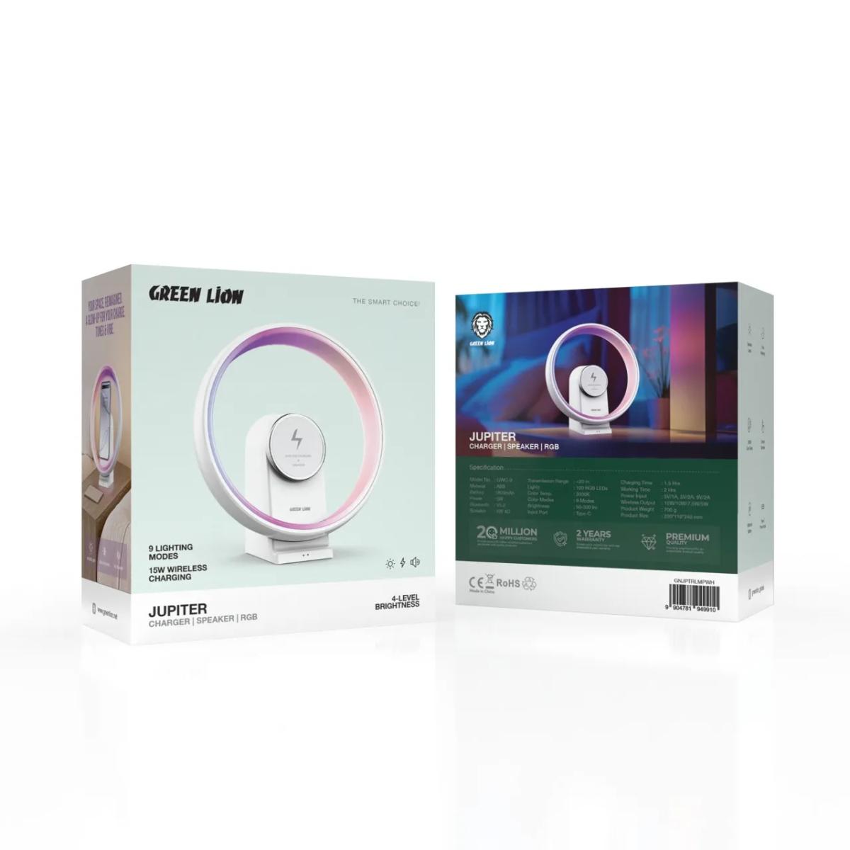 Green Lion Jupiter Bluetooth Speaker with Table Lamp