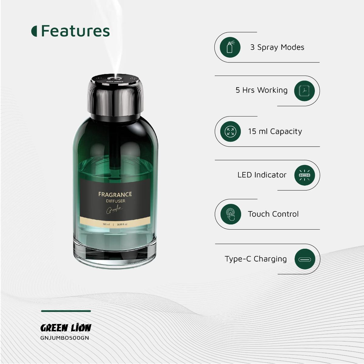 Green Lion Jumbo Fragrance Diffuser 500ml