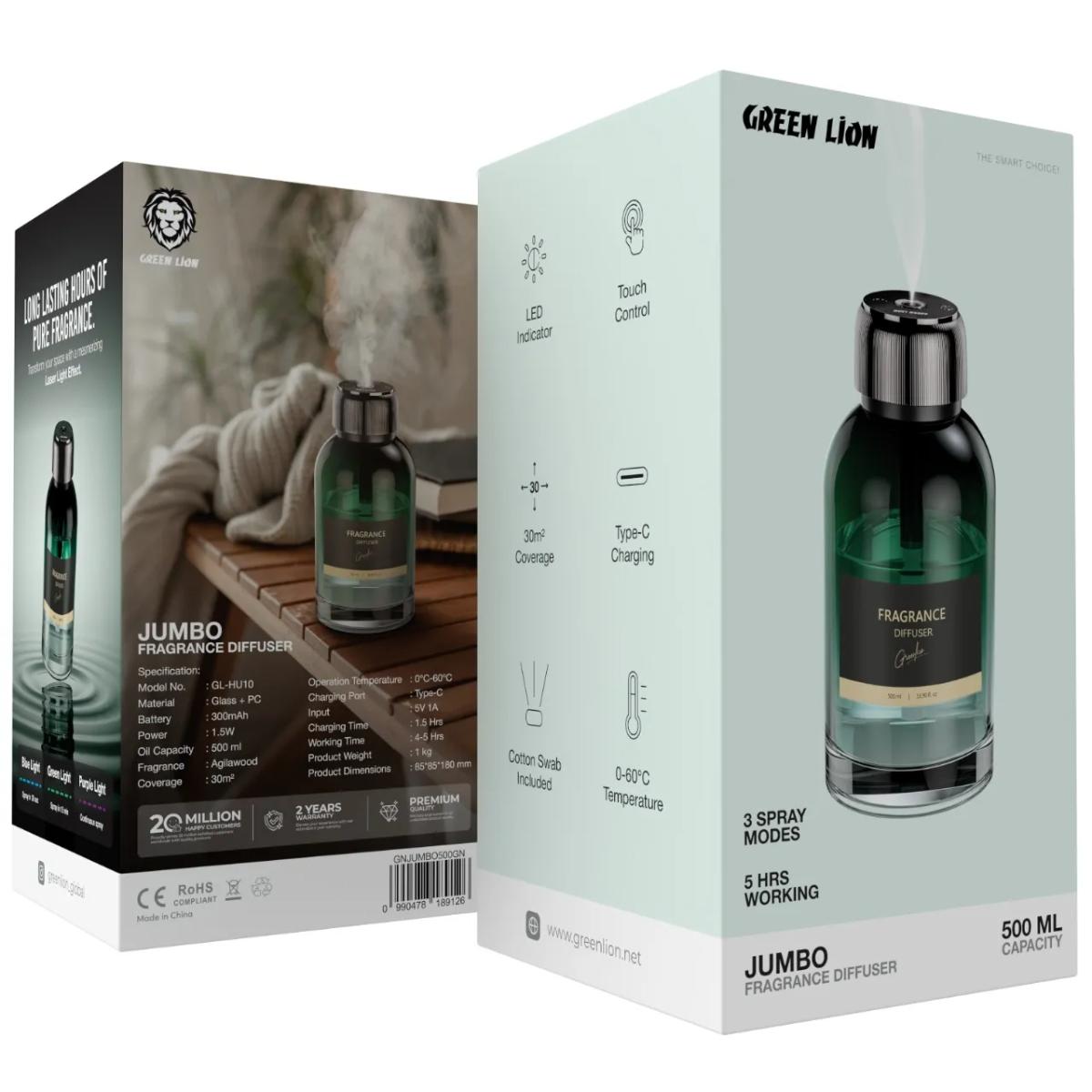 Green Lion Jumbo Fragrance Diffuser 500ml
