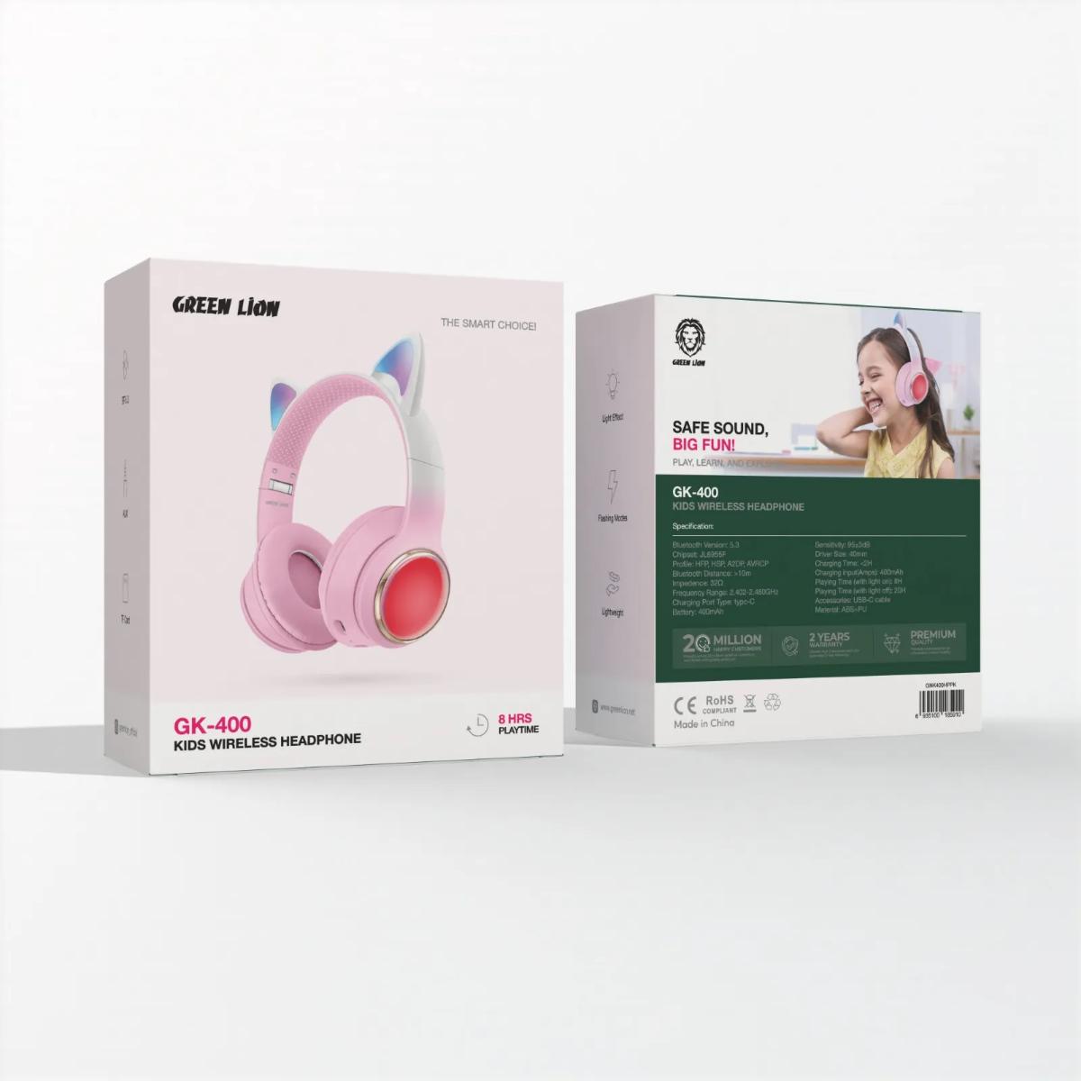 Green Lion GL•400 Kids Wireless Head Phone