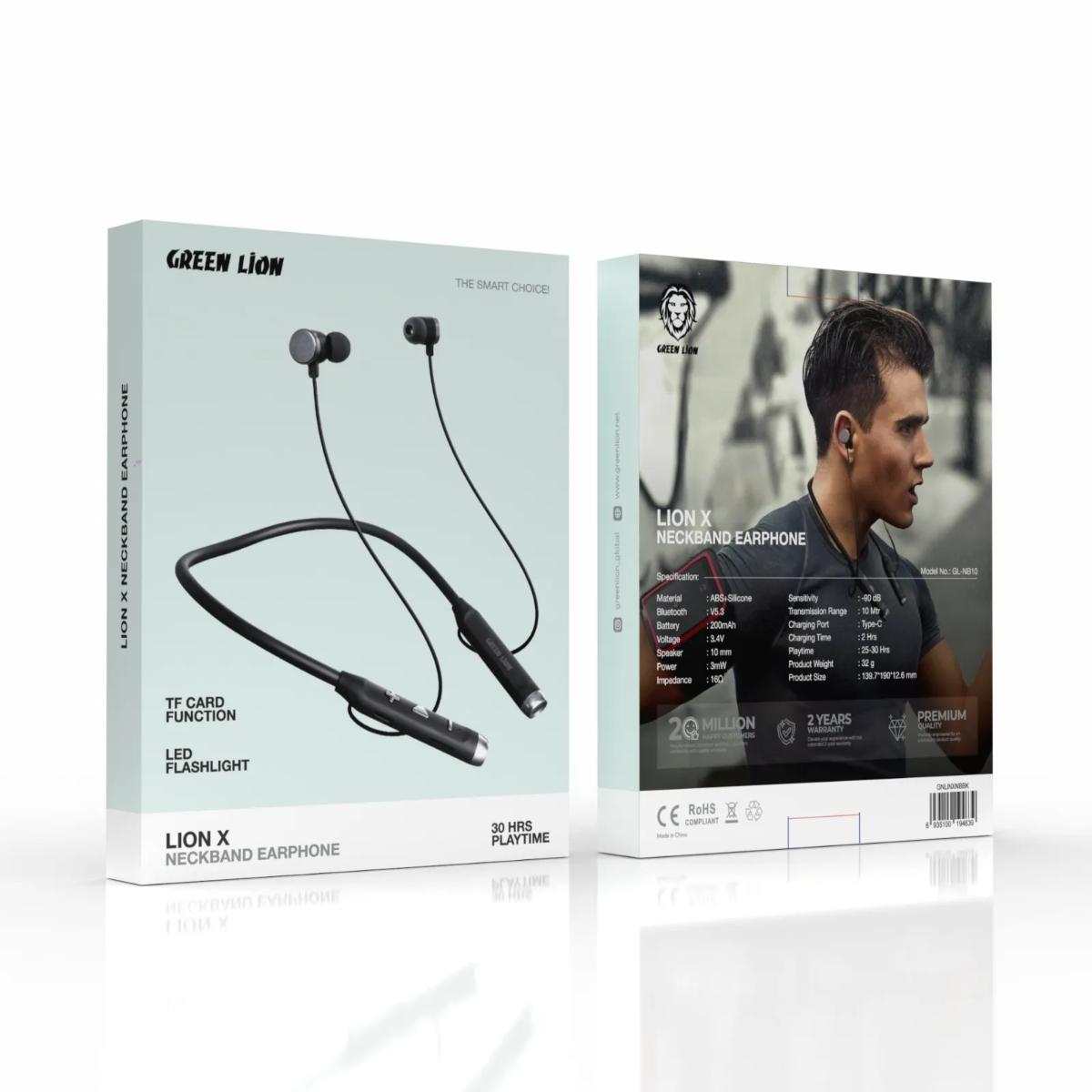 Green Lion Lion X Neckband Earphone