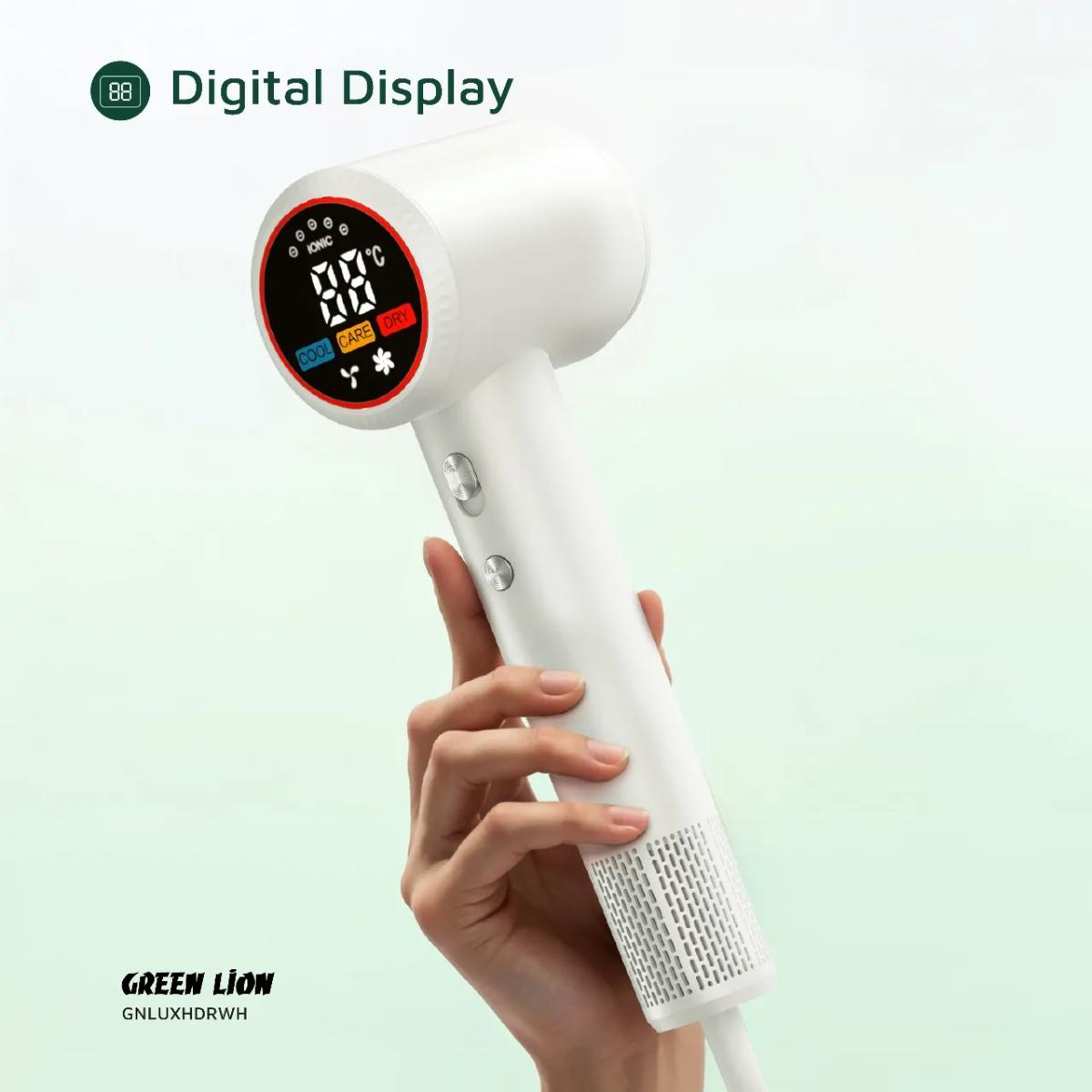 Green Lion LUXAIR Hair Dryer with Display 1600W
