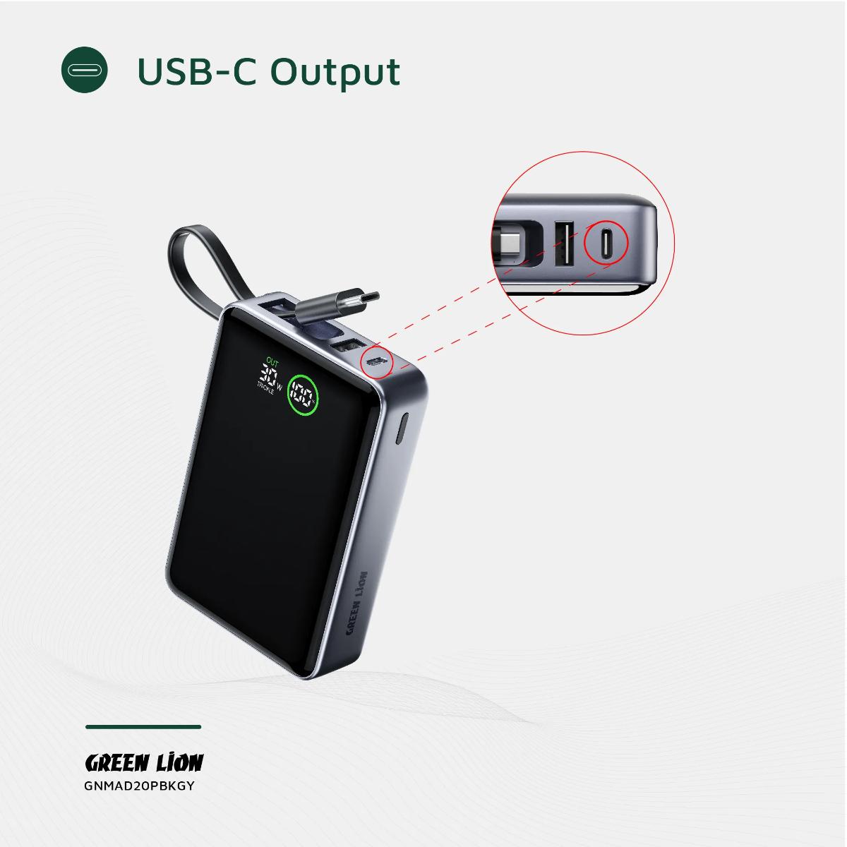 Green Lion Madrid 20000mAh 35W PD Power Bank