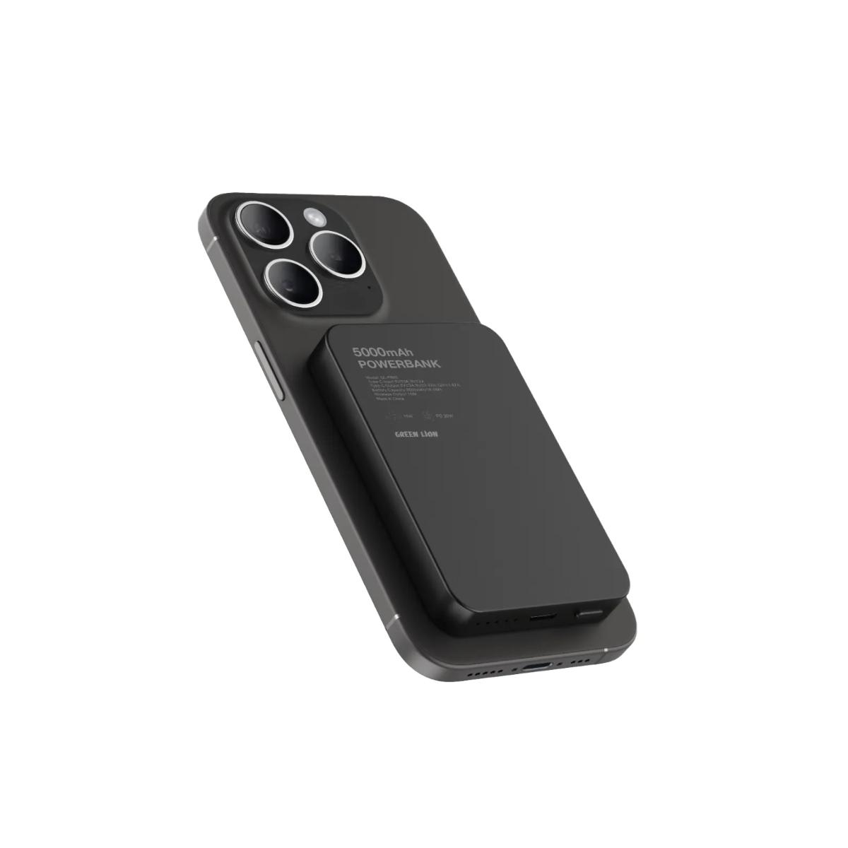 Green Lion 5000mAh Magnetic Wireless Power Bank (PD 20W)