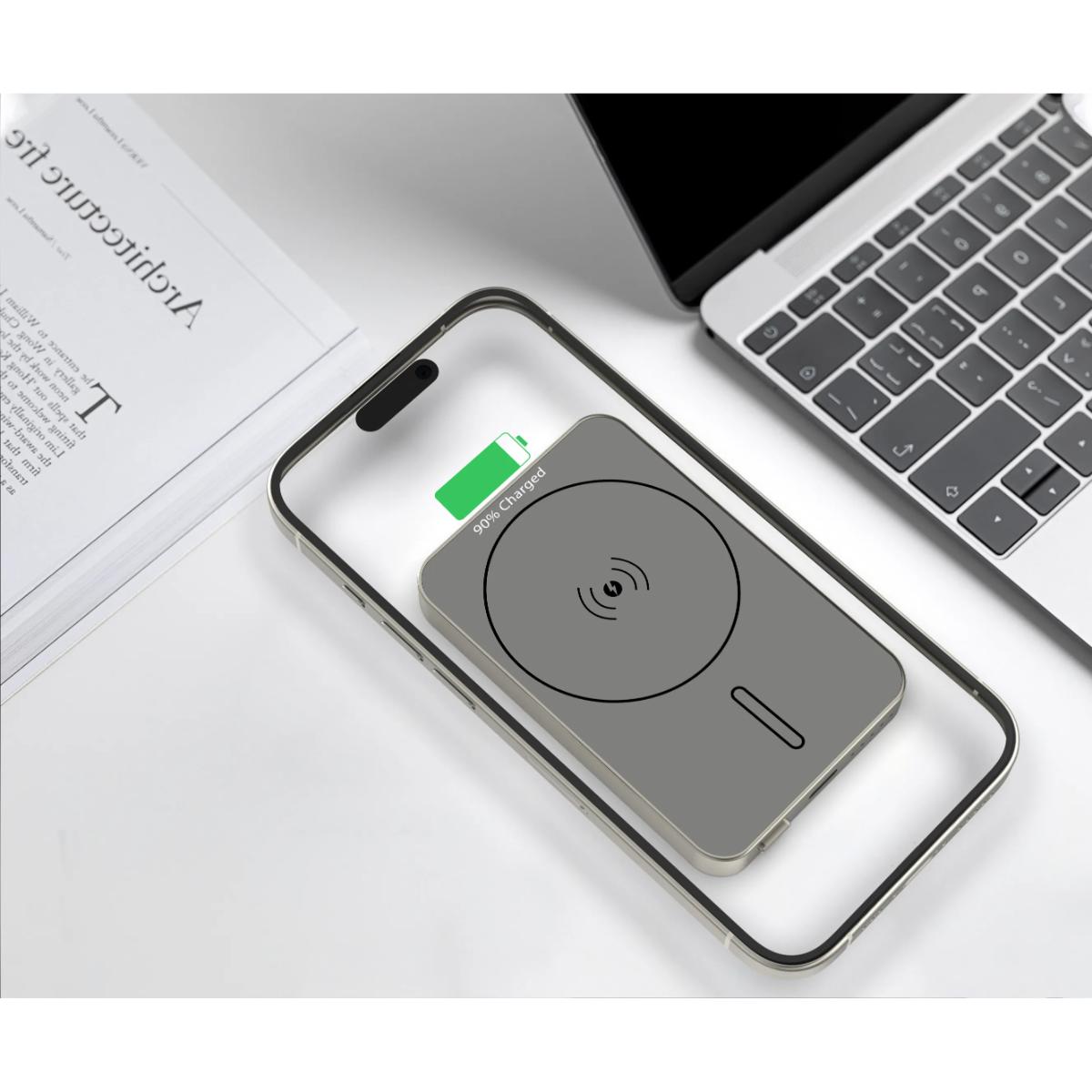 Green Lion 5000mAh Magnetic Wireless Power Bank (PD 20W)