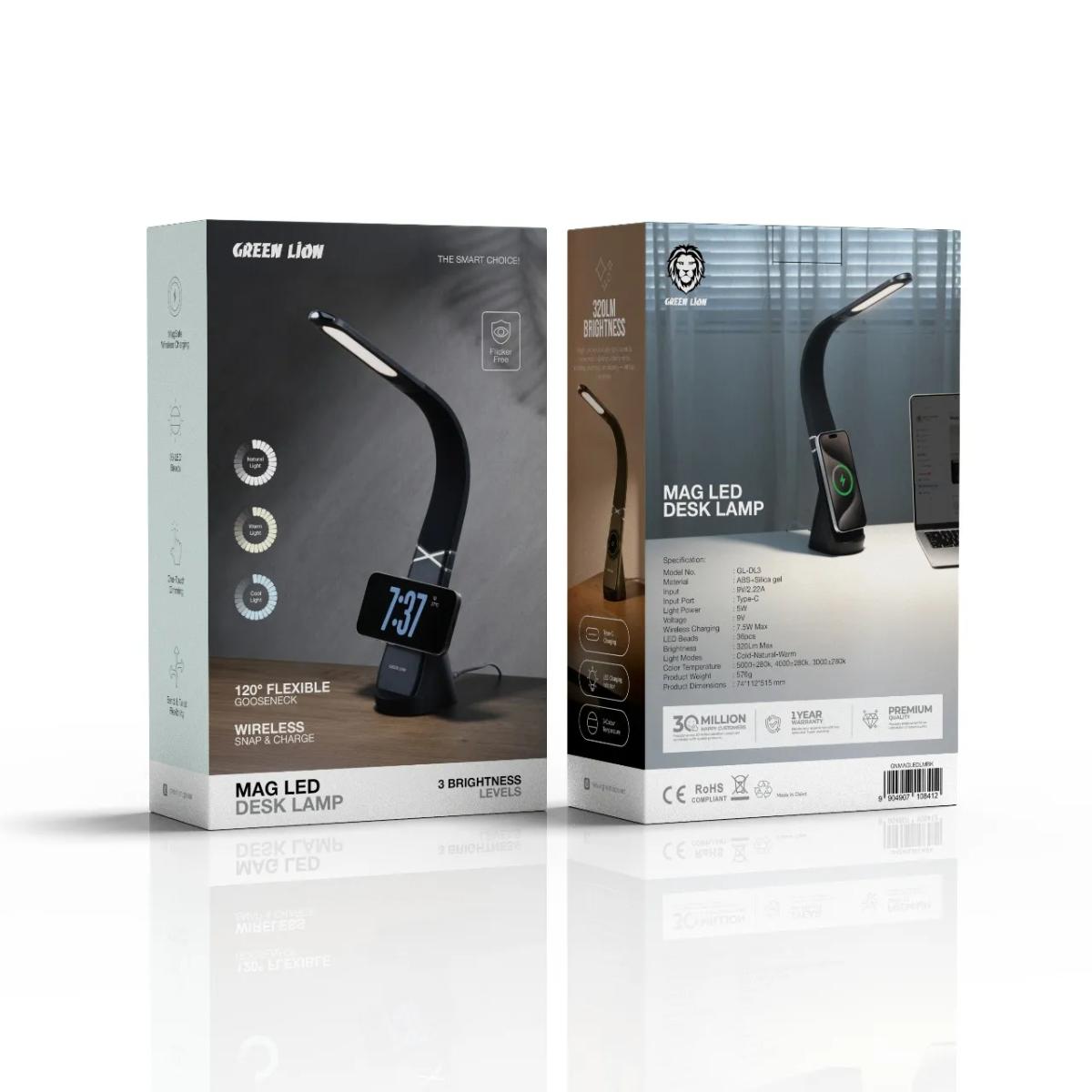 Green Lion MAG LED Gooseneck Desk Lamp
