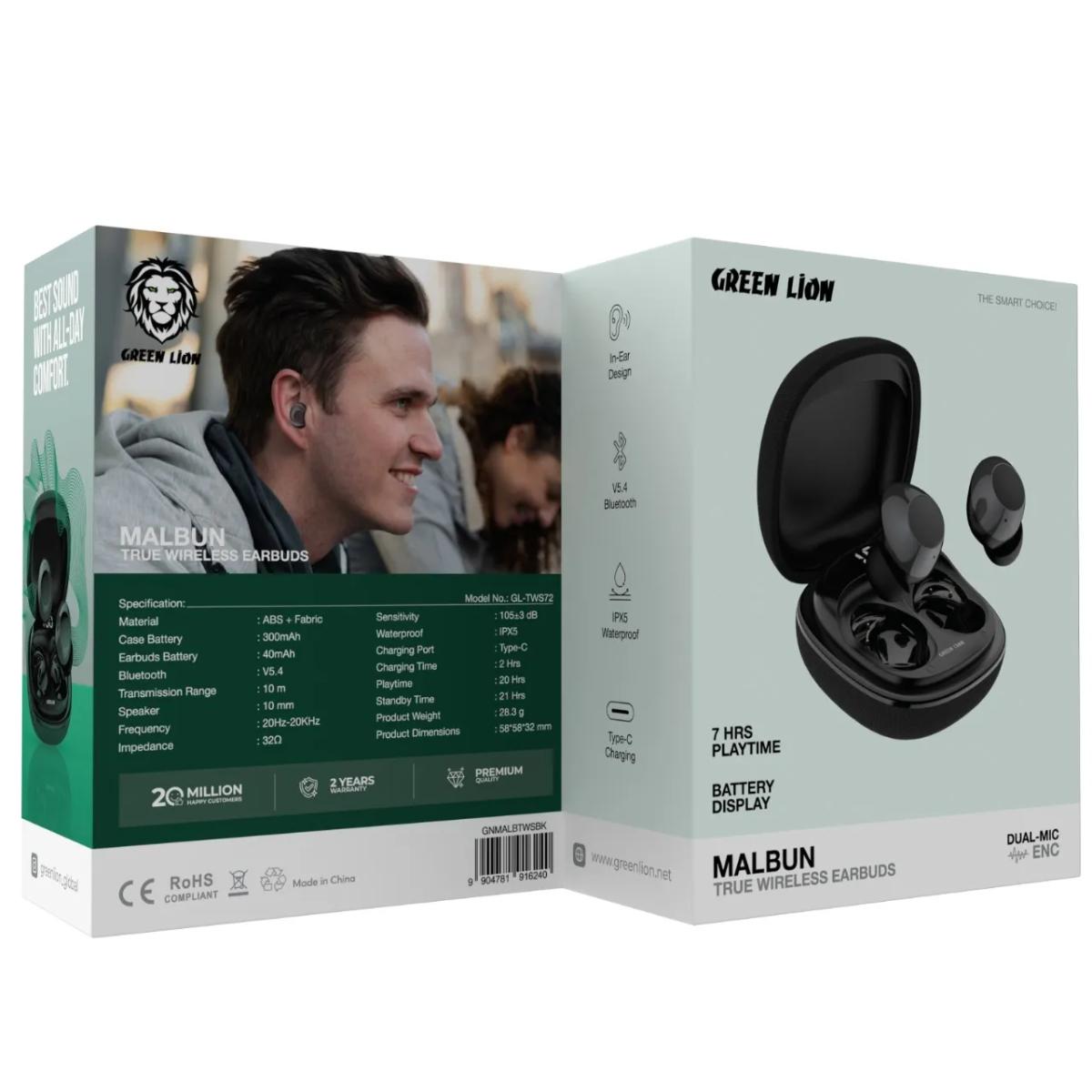 Green Lion Malbun True Wireless Earbuds