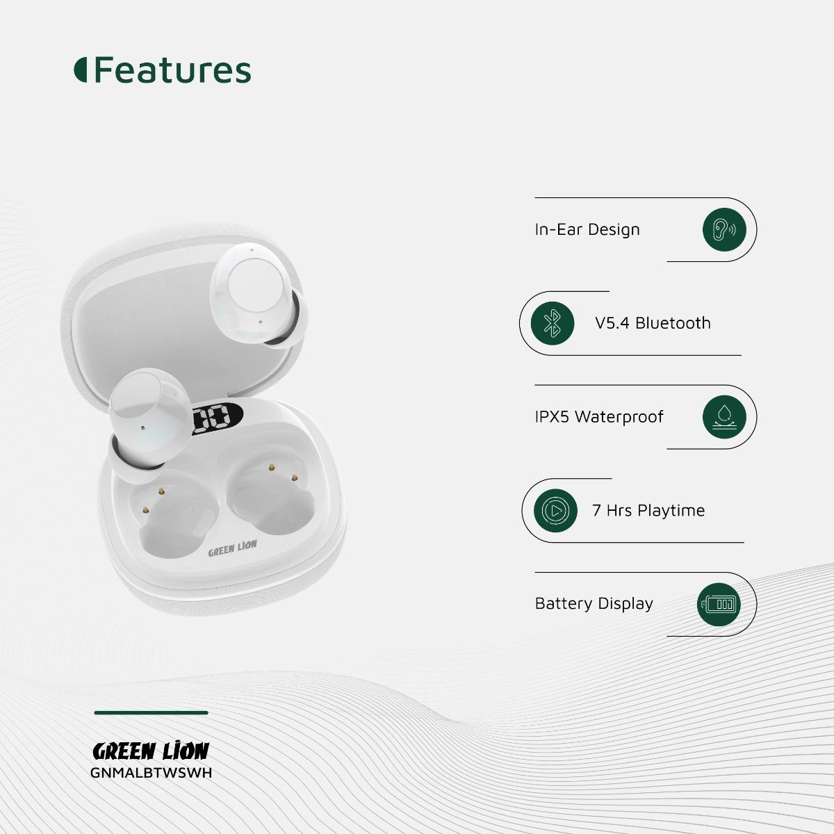 Green Lion Malbun True Wireless Earbuds