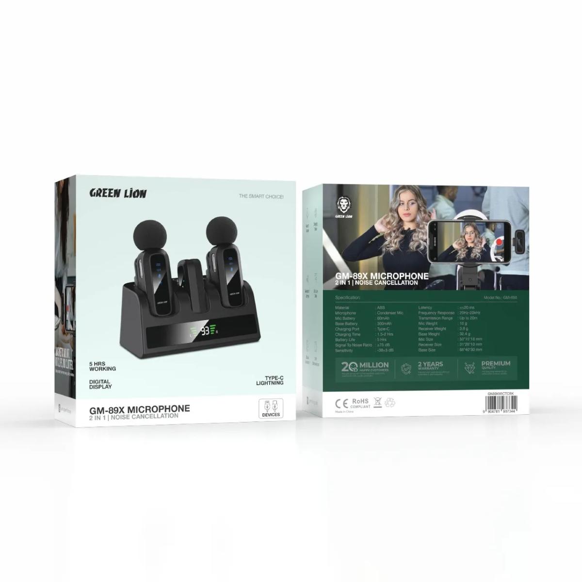 Green Lion GM•89X 2 in 1 Wireless Microphone