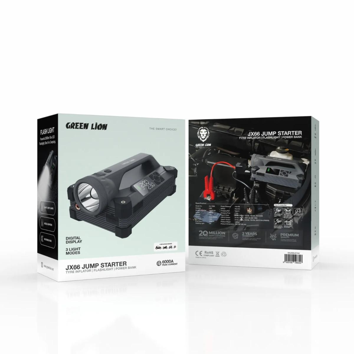 Green Lion JX66 Jump Starter 24000mAh